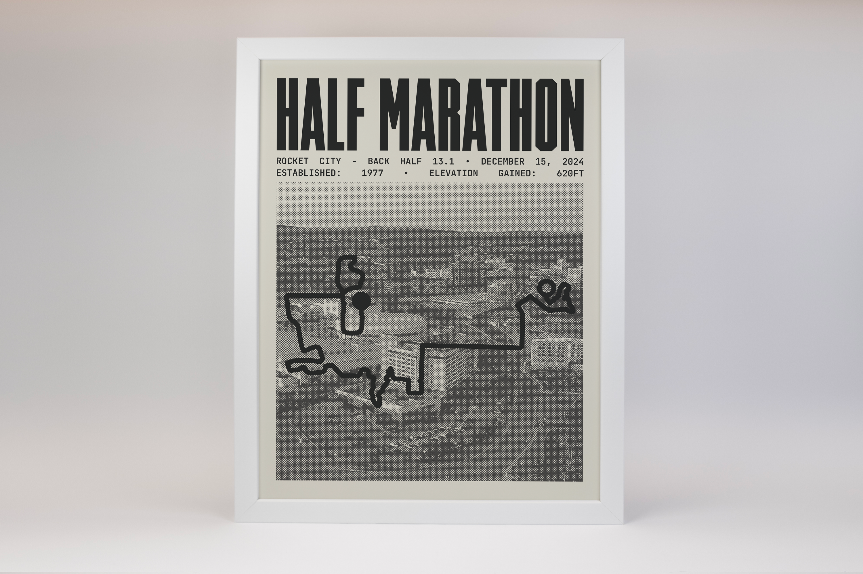 Rocket City Half-Marathon - Back Half Poster