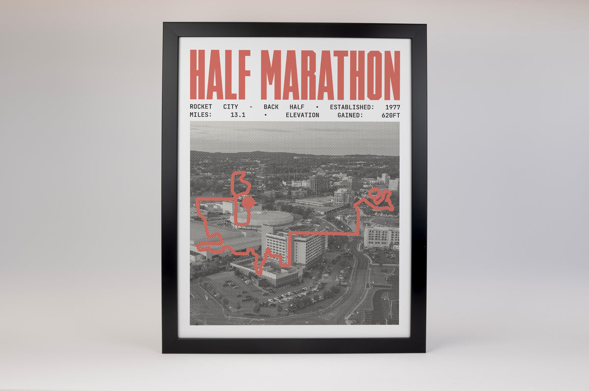 Rocket City Half-Marathon - Back Half Poster