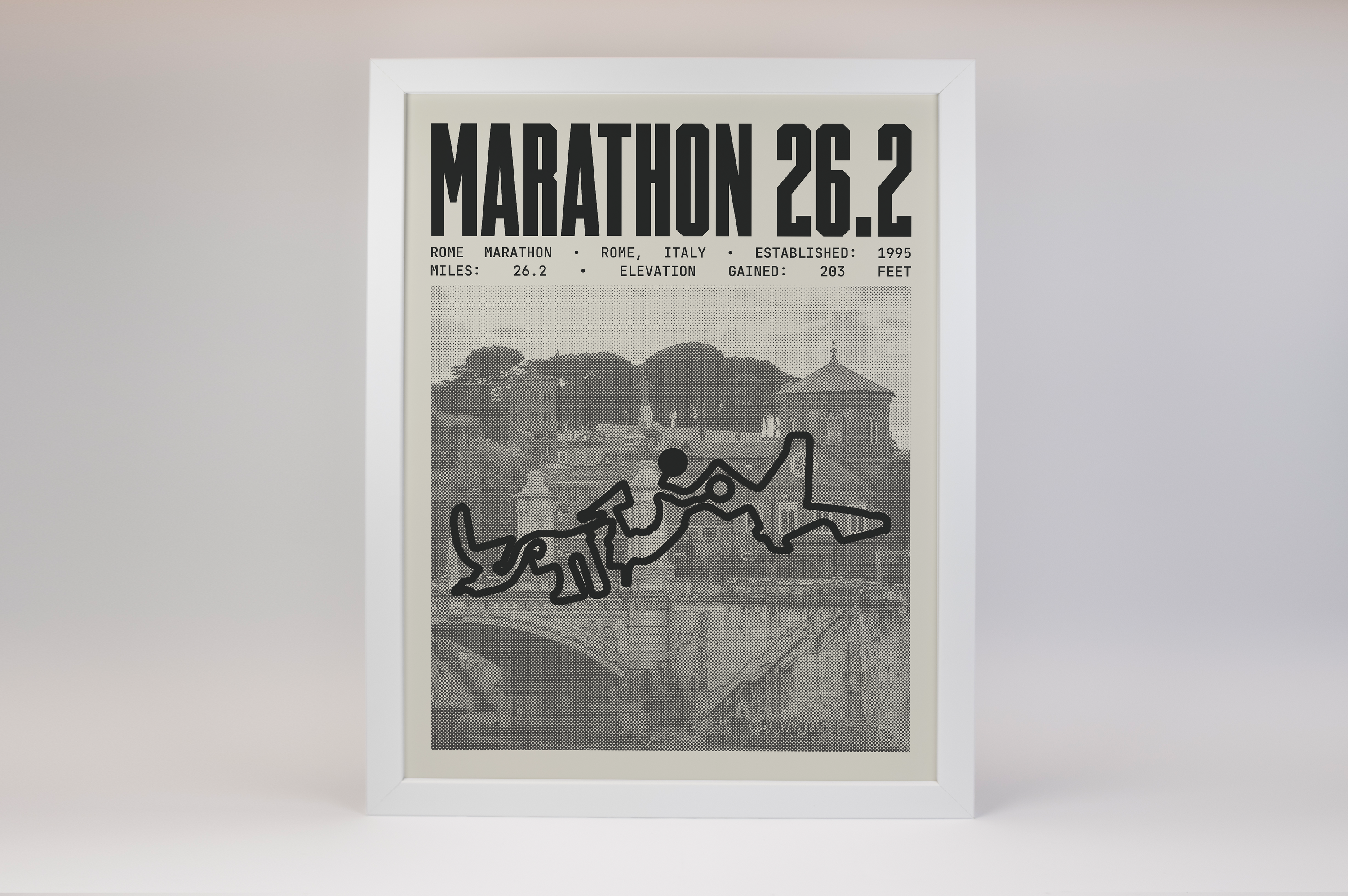 Rome Marathon Poster