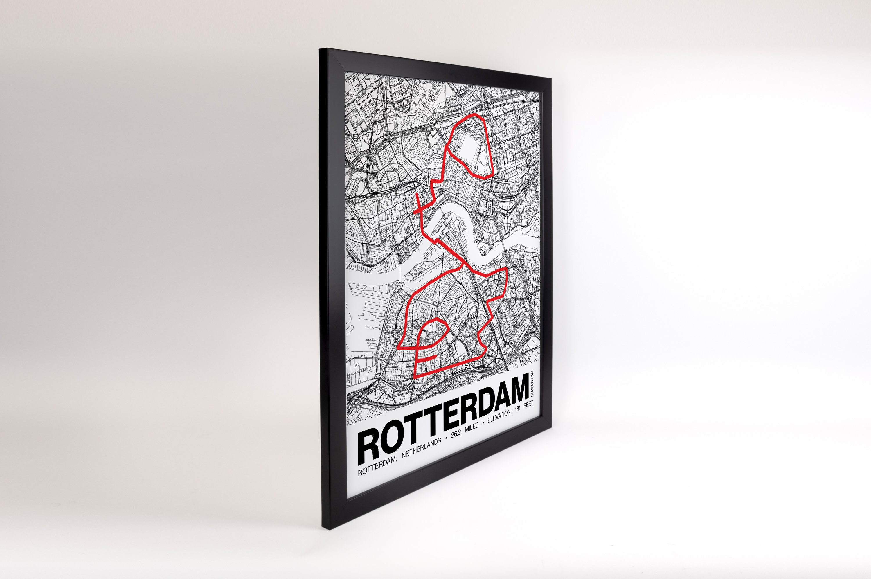 Rotterdam Marathon Poster - Grid Style