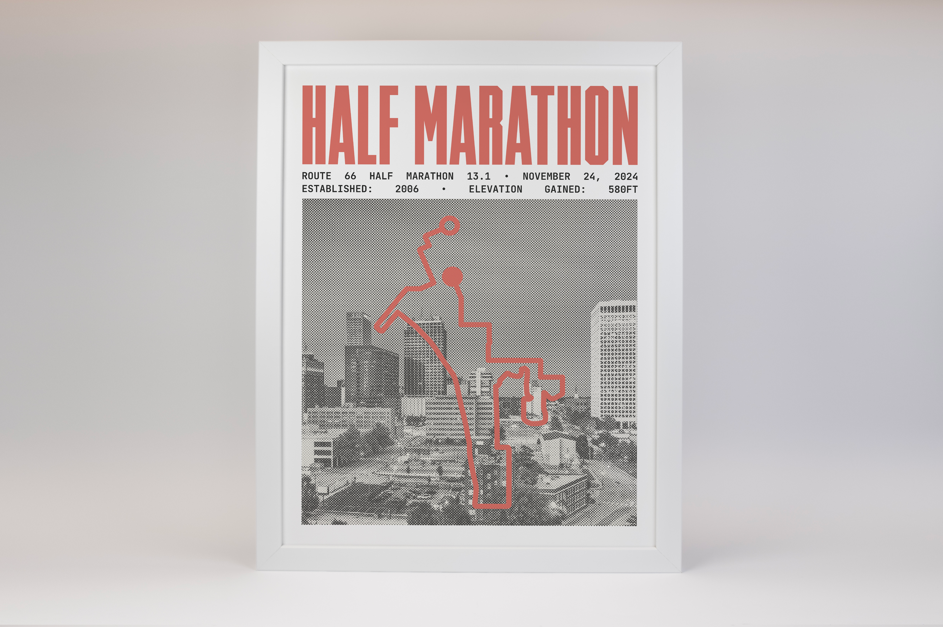 Route 66 Half-Marathon Poster