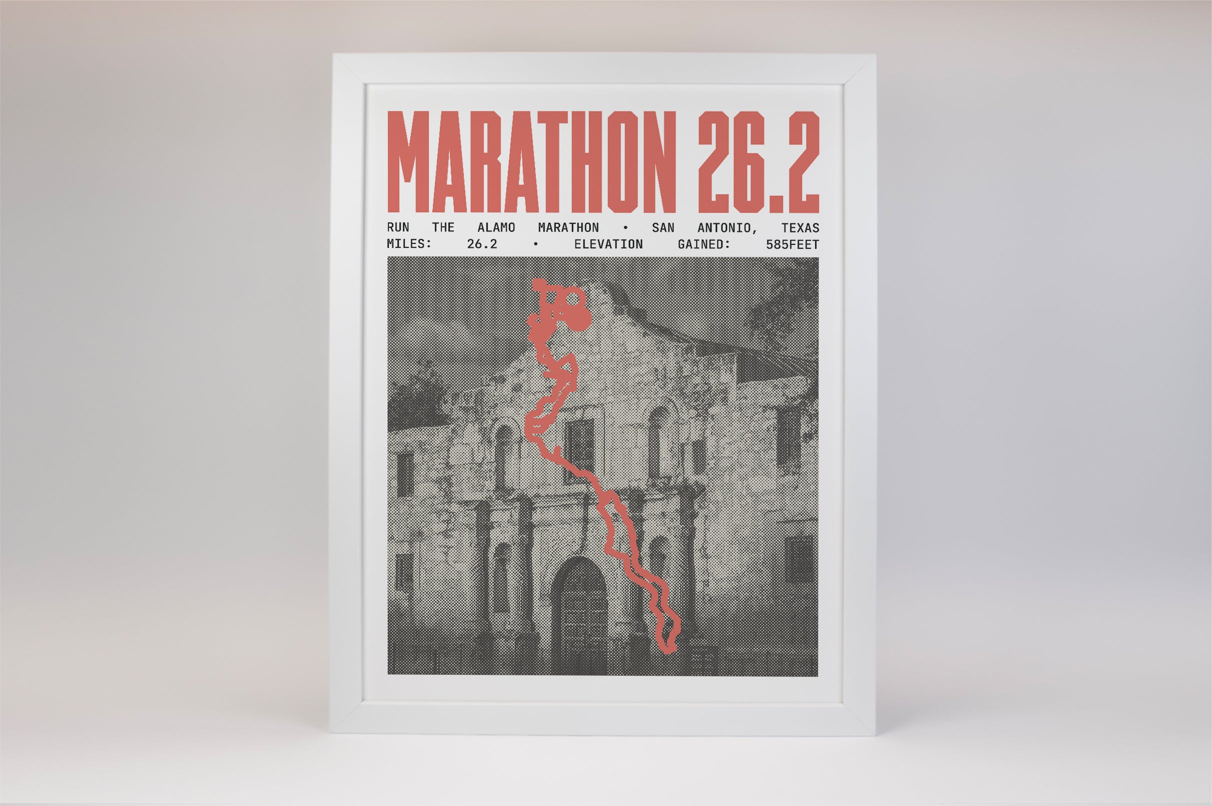 Run The Alamo Marathon Poster