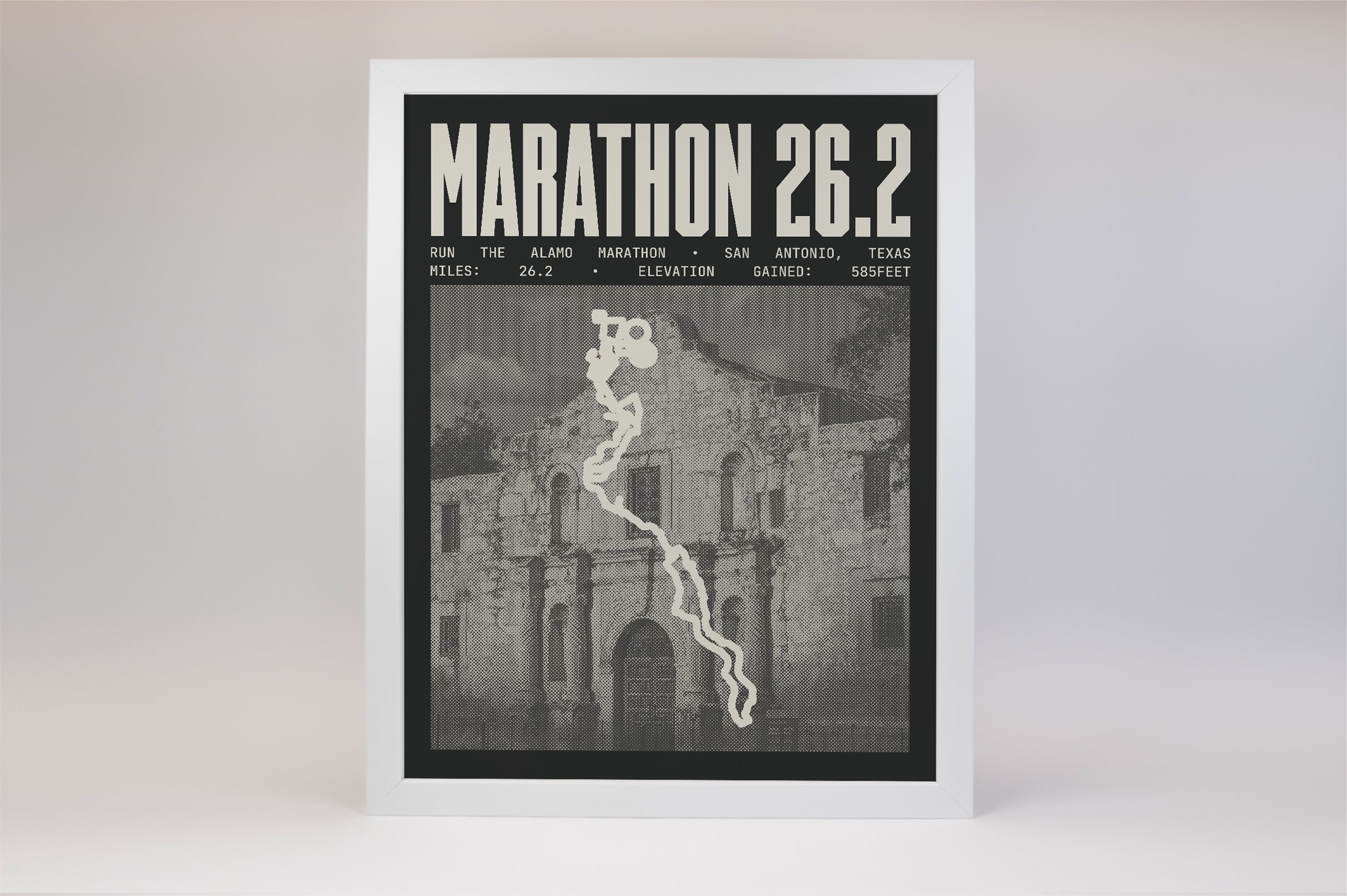 Run The Alamo Marathon Poster