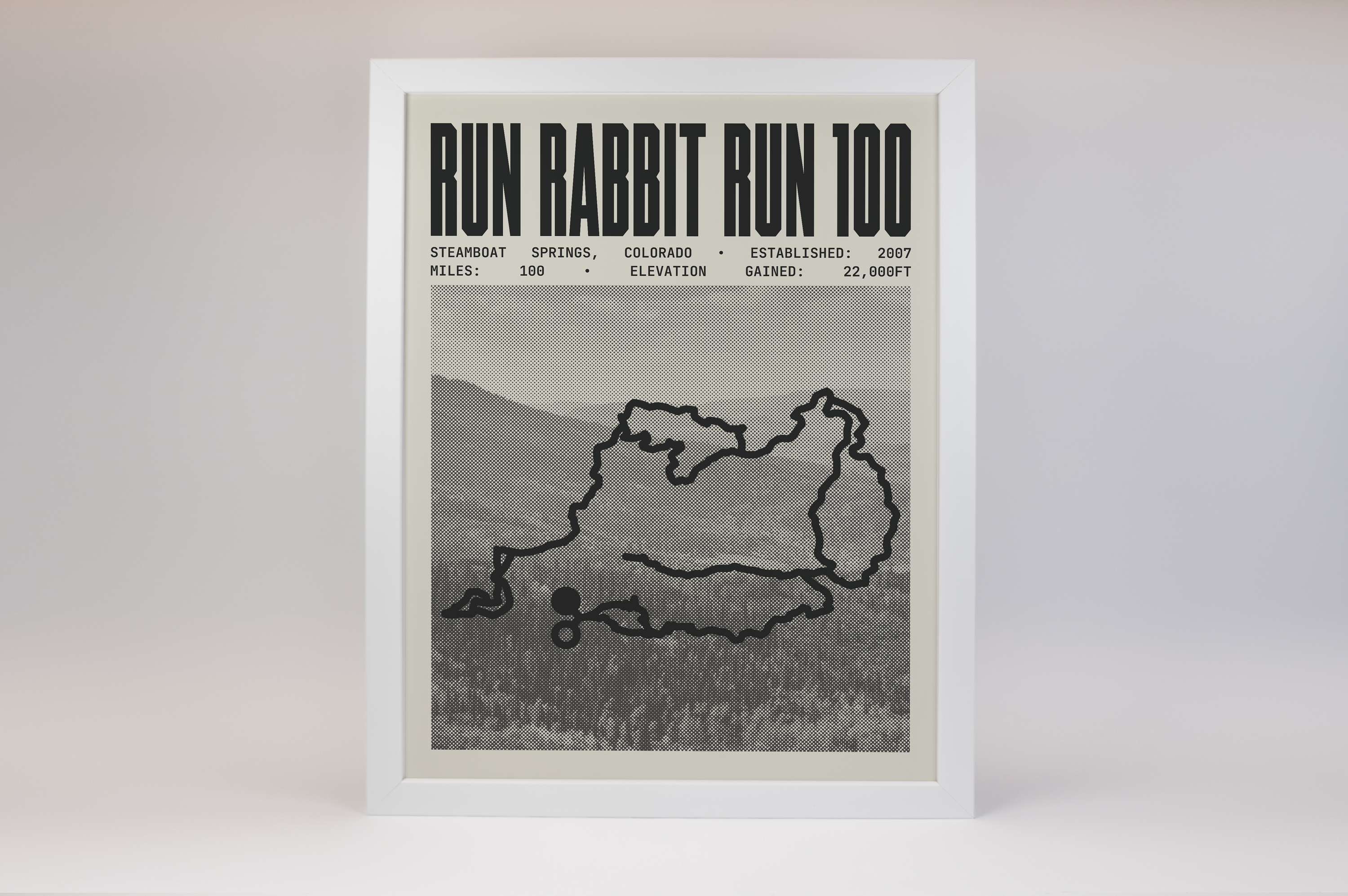 Run Rabbit Run 100 Endurance Run Poster