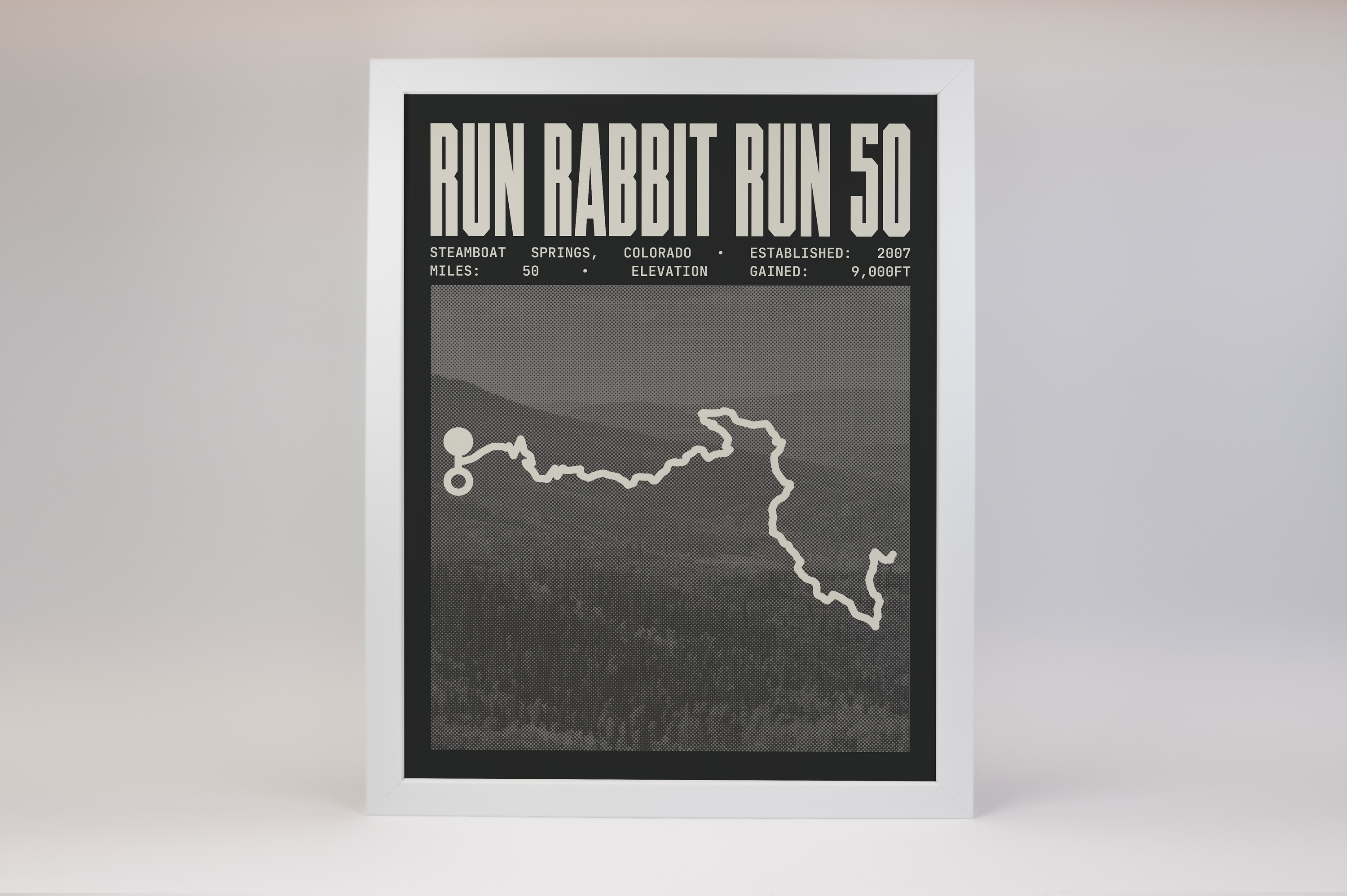 Run Rabbit Run 50 Endurance Run Poster