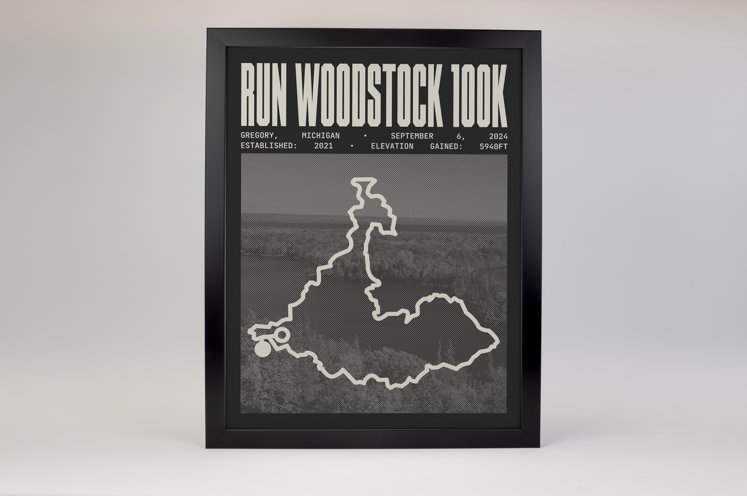 Run Woodstock 100K Endurance Run Poster