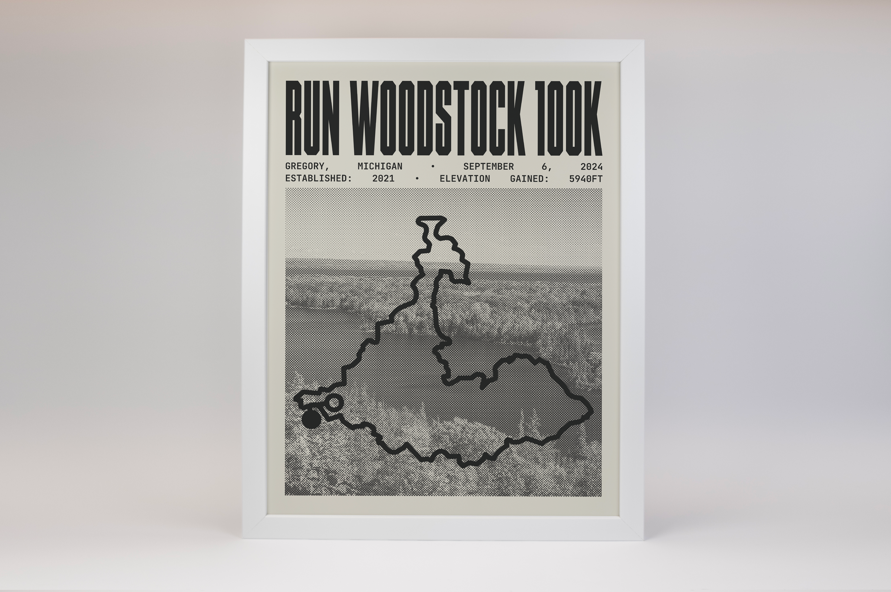 Run Woodstock 100K Endurance Run Poster