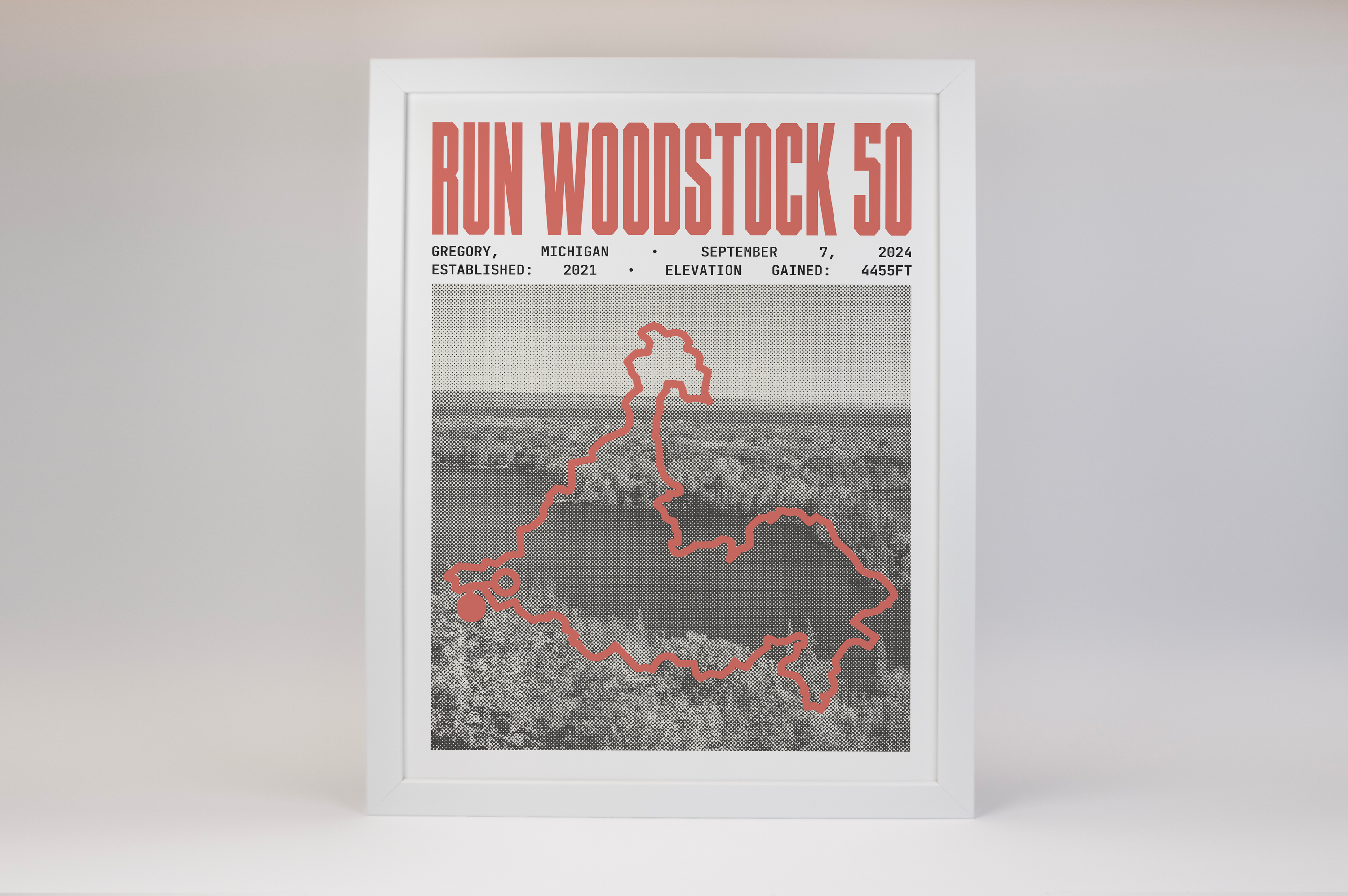 Run Woodstock 50 Endurance Run Poster