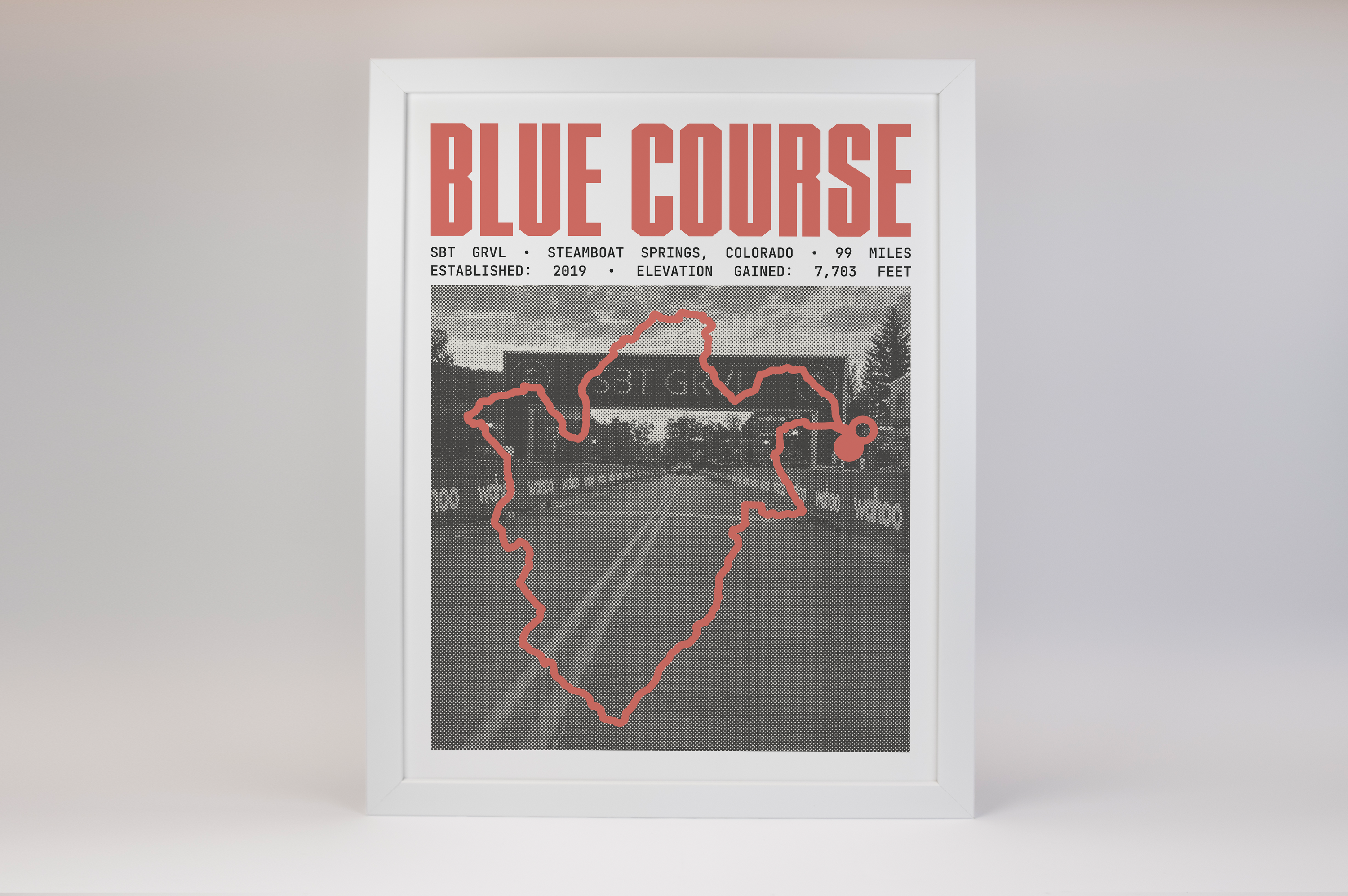 SBT GRVL - Blue Course Poster