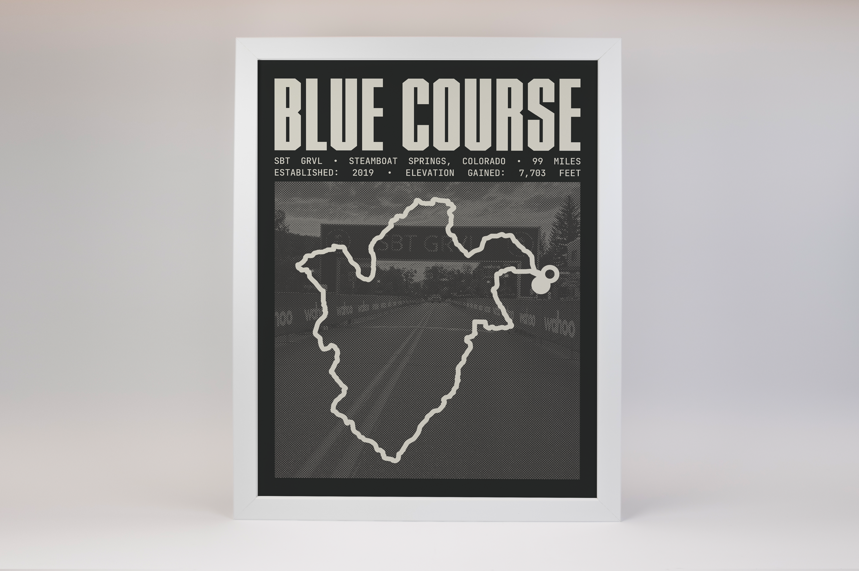 SBT GRVL - Blue Course Poster