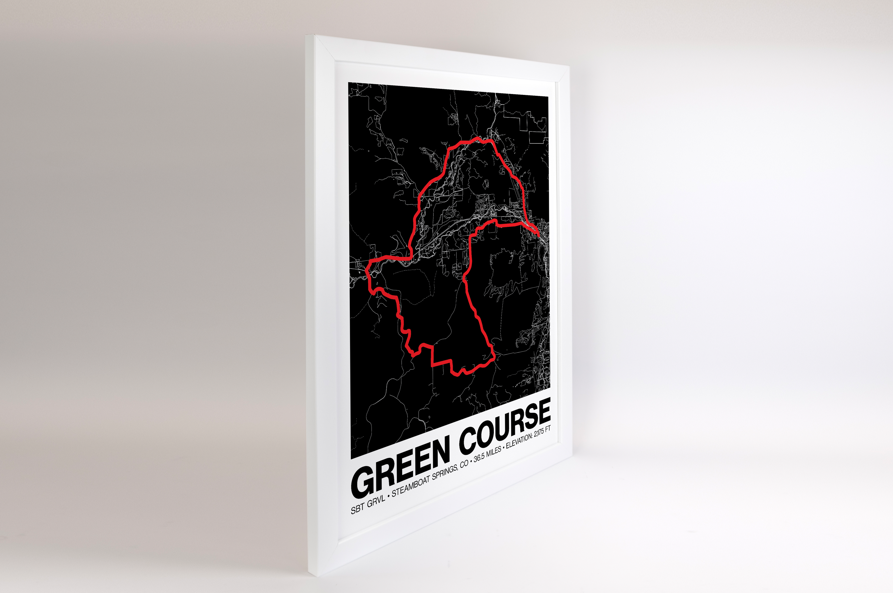 SBT GRVL Green Course Poster - Grid Style