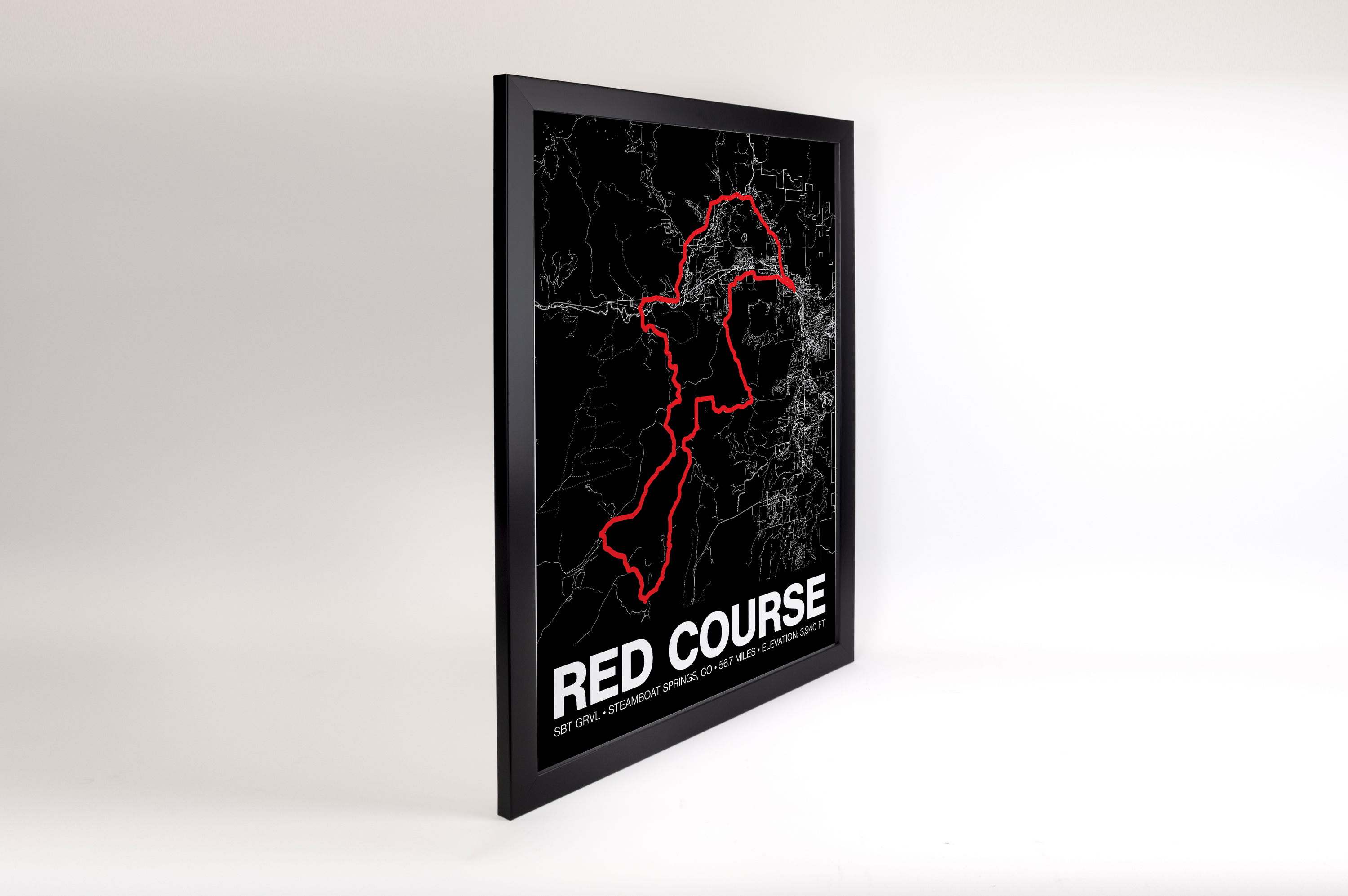 SBT GRVL Red Course Poster - Grid Style