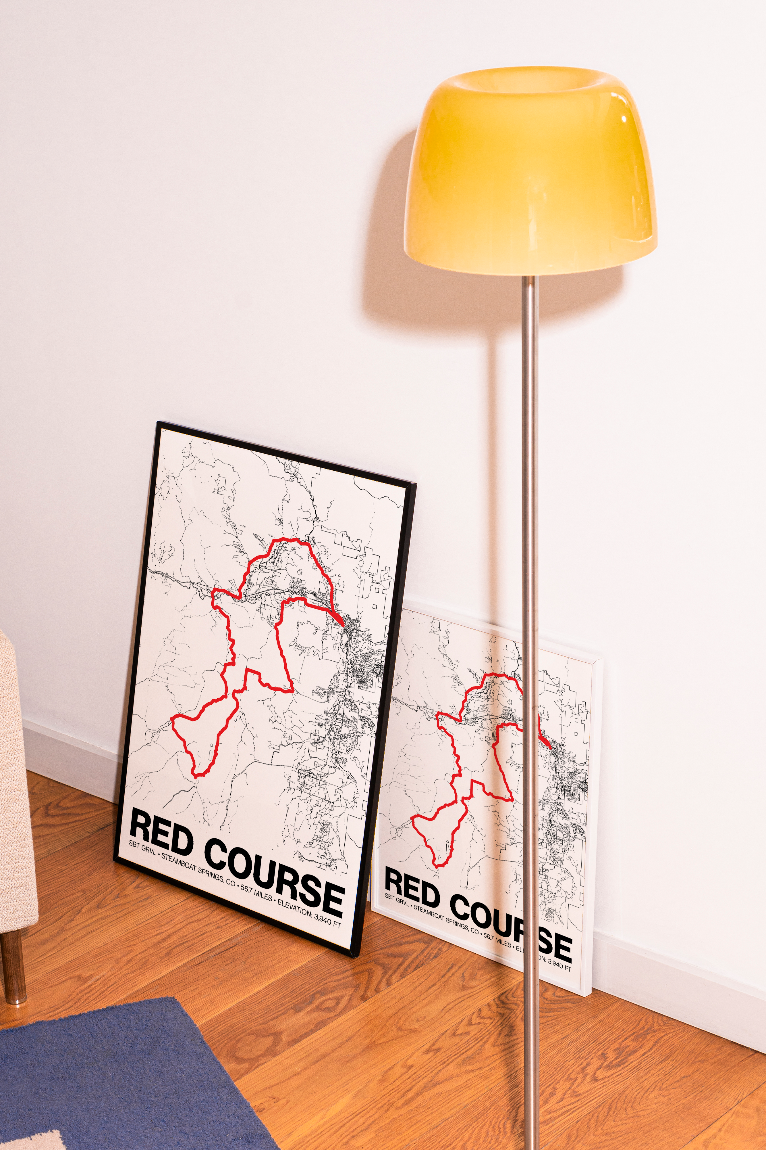 SBT GRVL Red Course Poster - Grid Style
