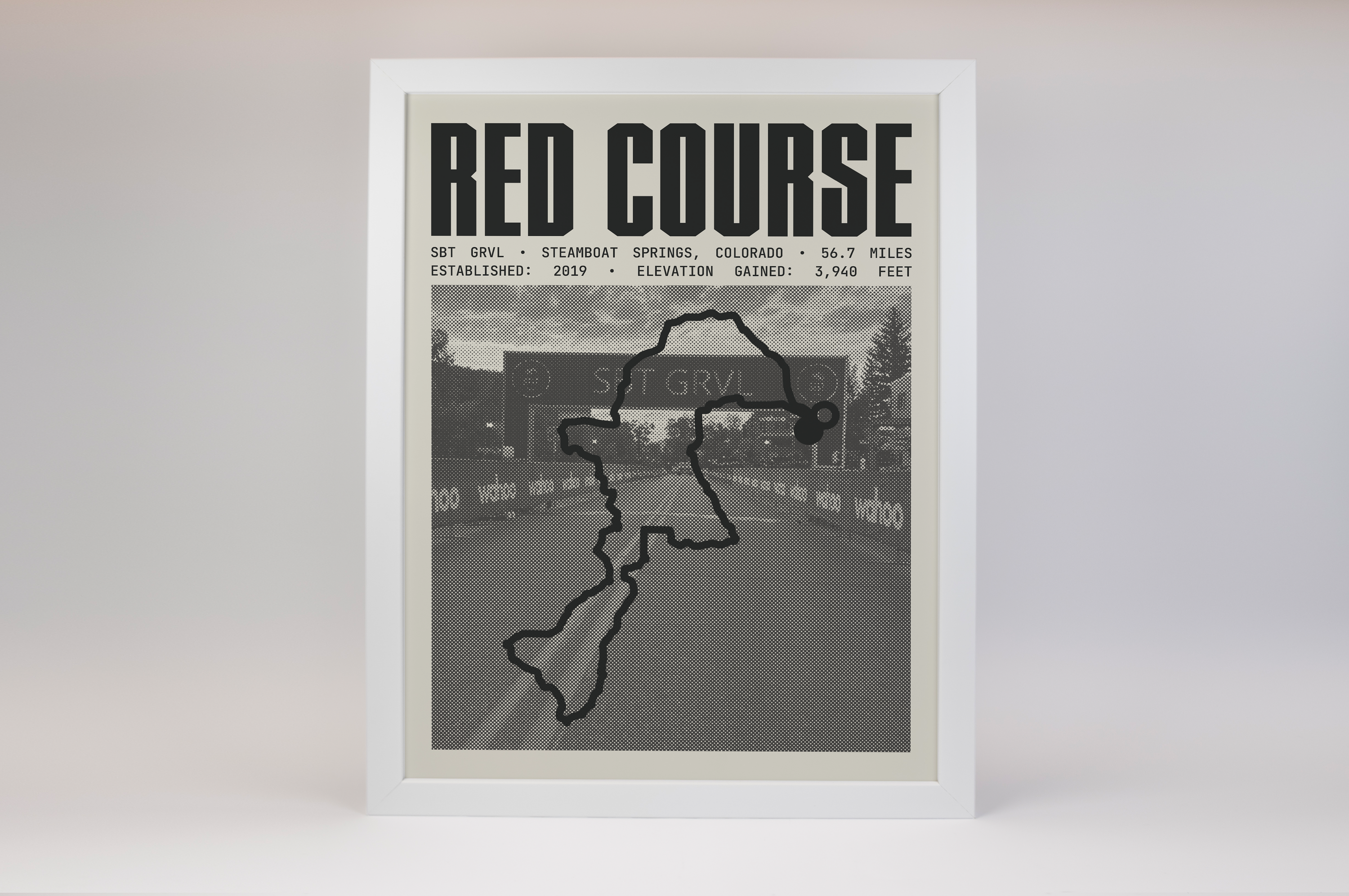 SBT GRVL - Red Course Poster