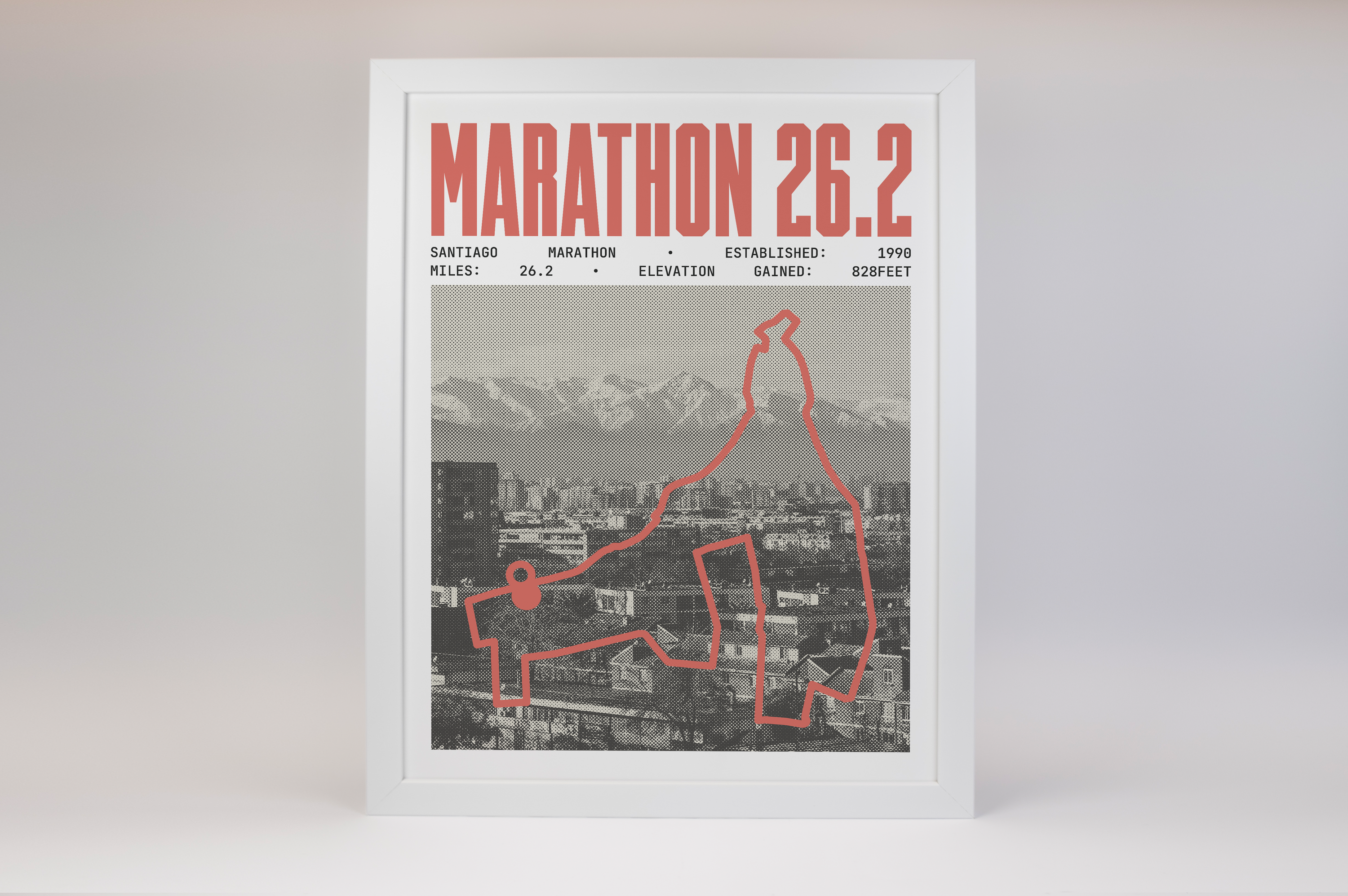 Santiago Marathon Poster