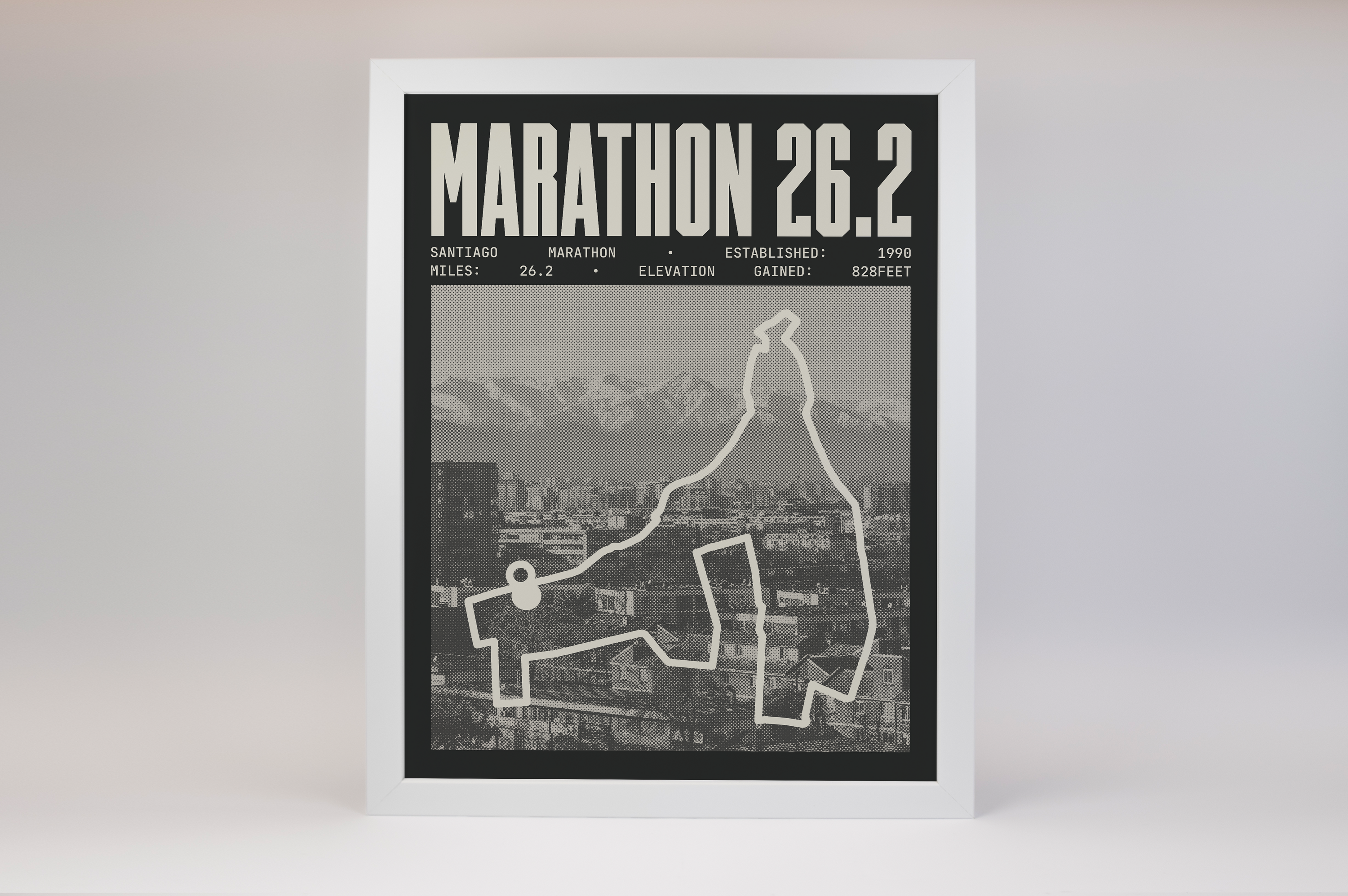 Santiago Marathon Poster