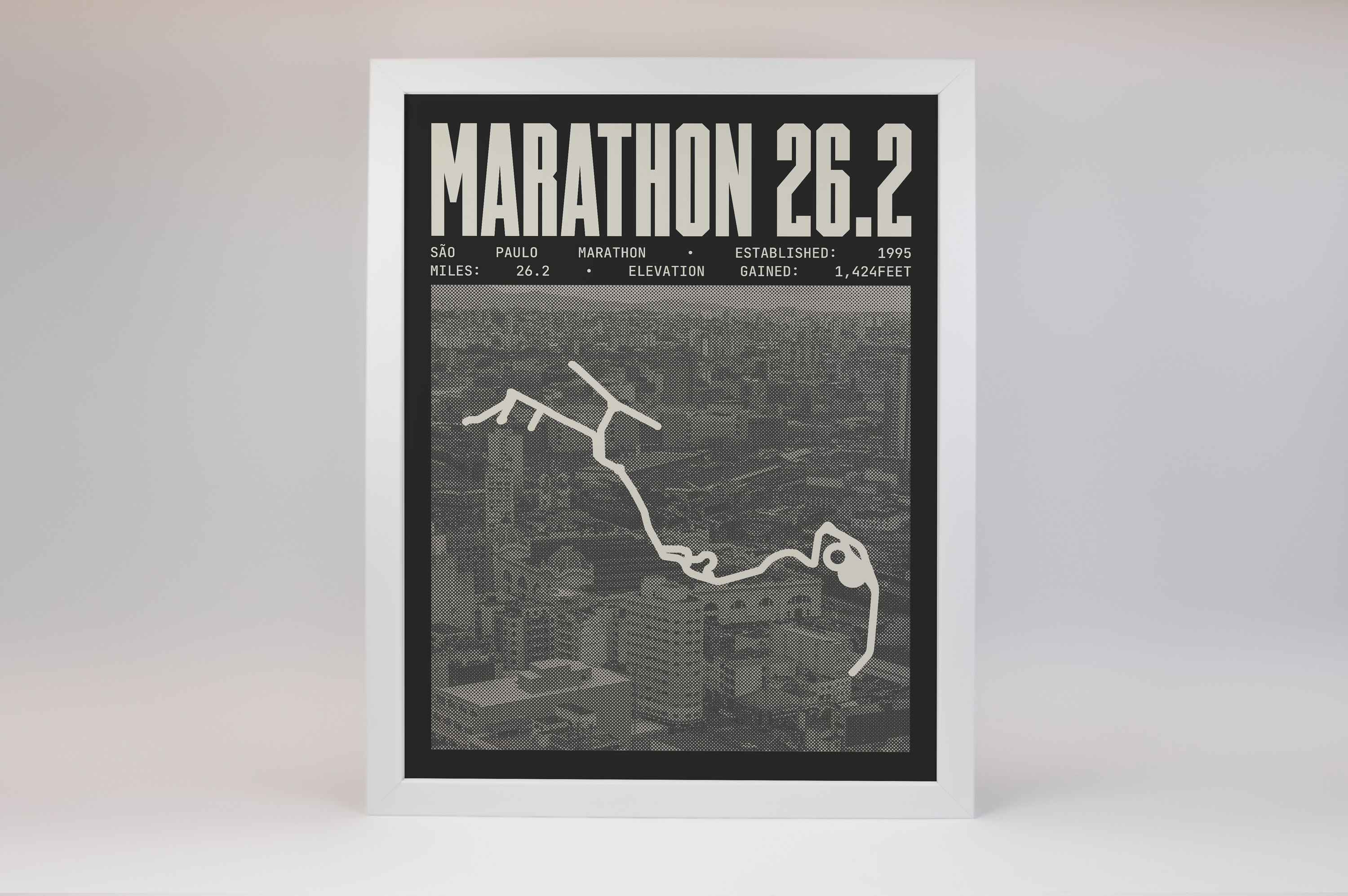 São Paulo Marathon Poster