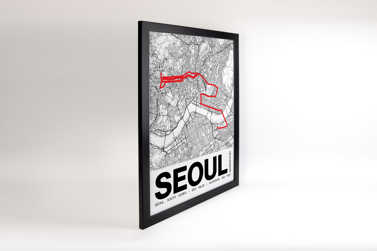 Seoul Marathon Poster - Grid Style