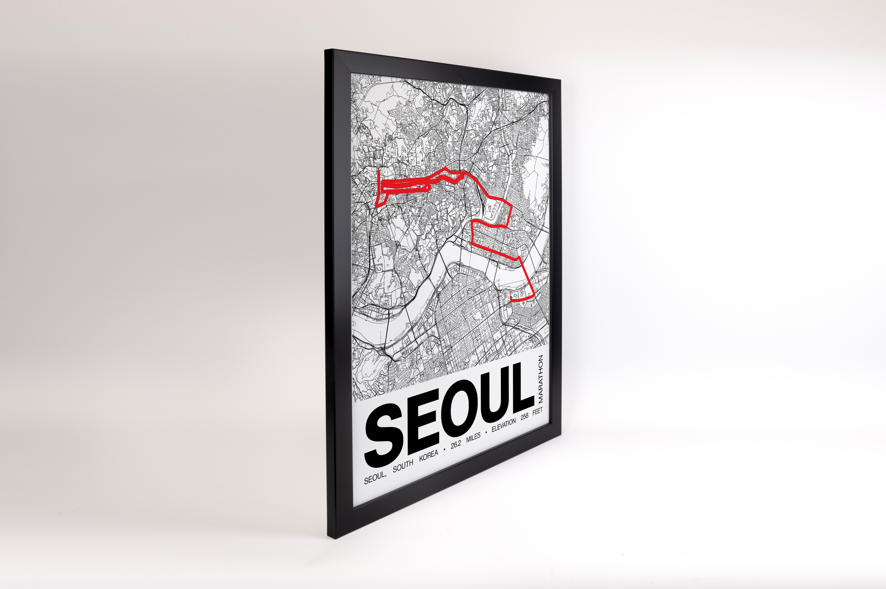 Seoul Marathon Poster - Grid Style