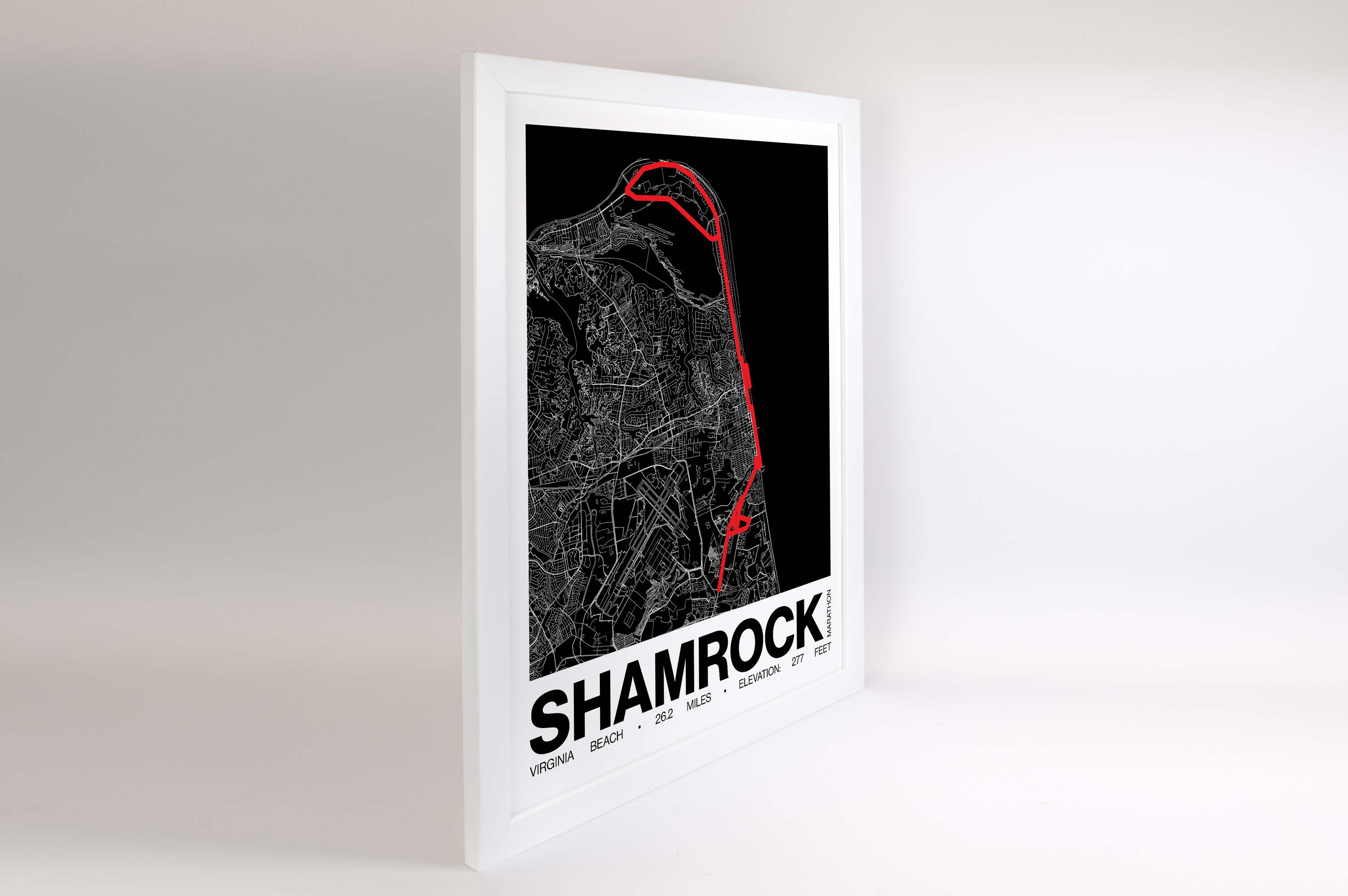 Shamrock Marathon Poster - Grid Style
