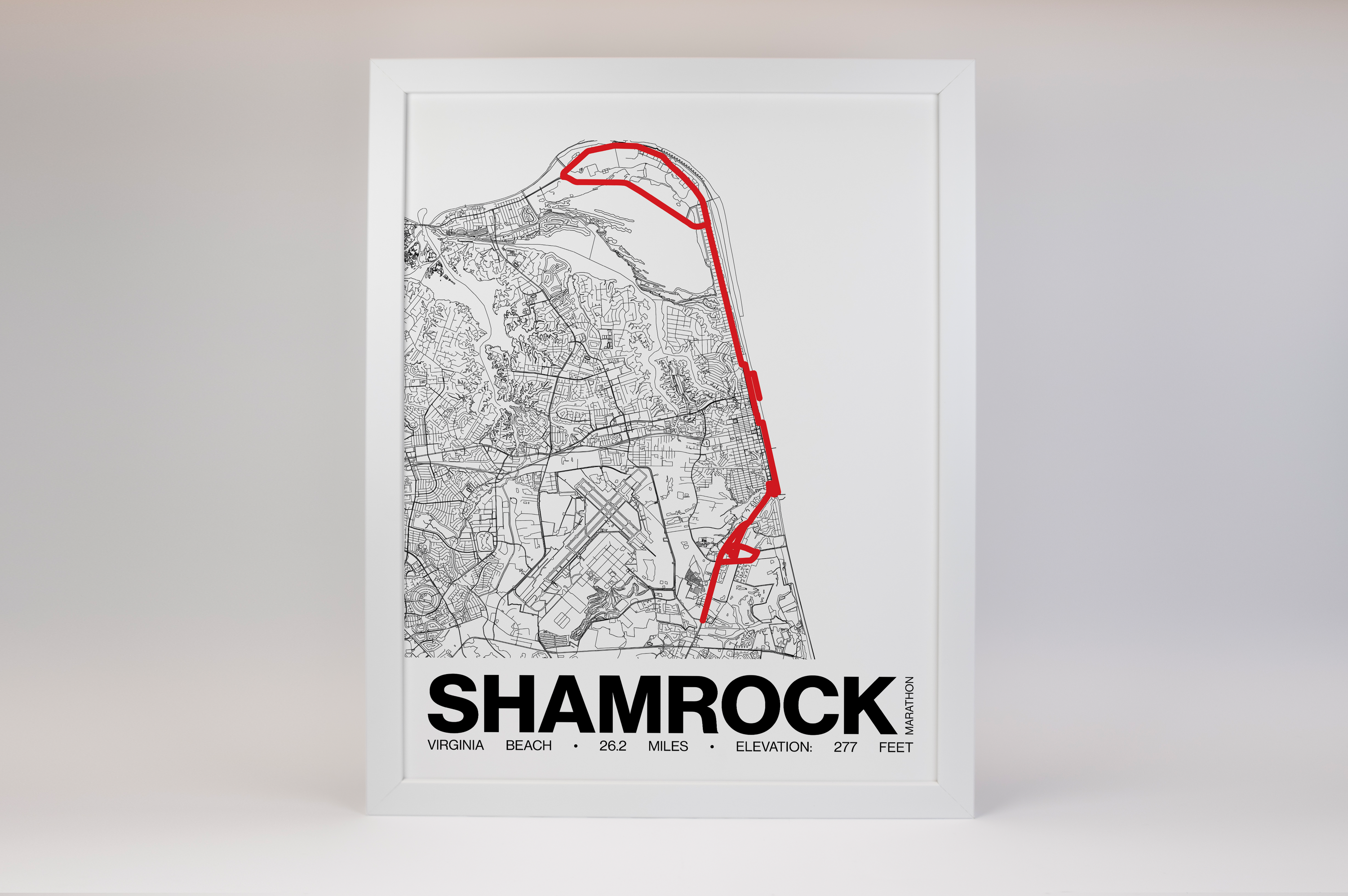 Shamrock Marathon Poster - Grid Style