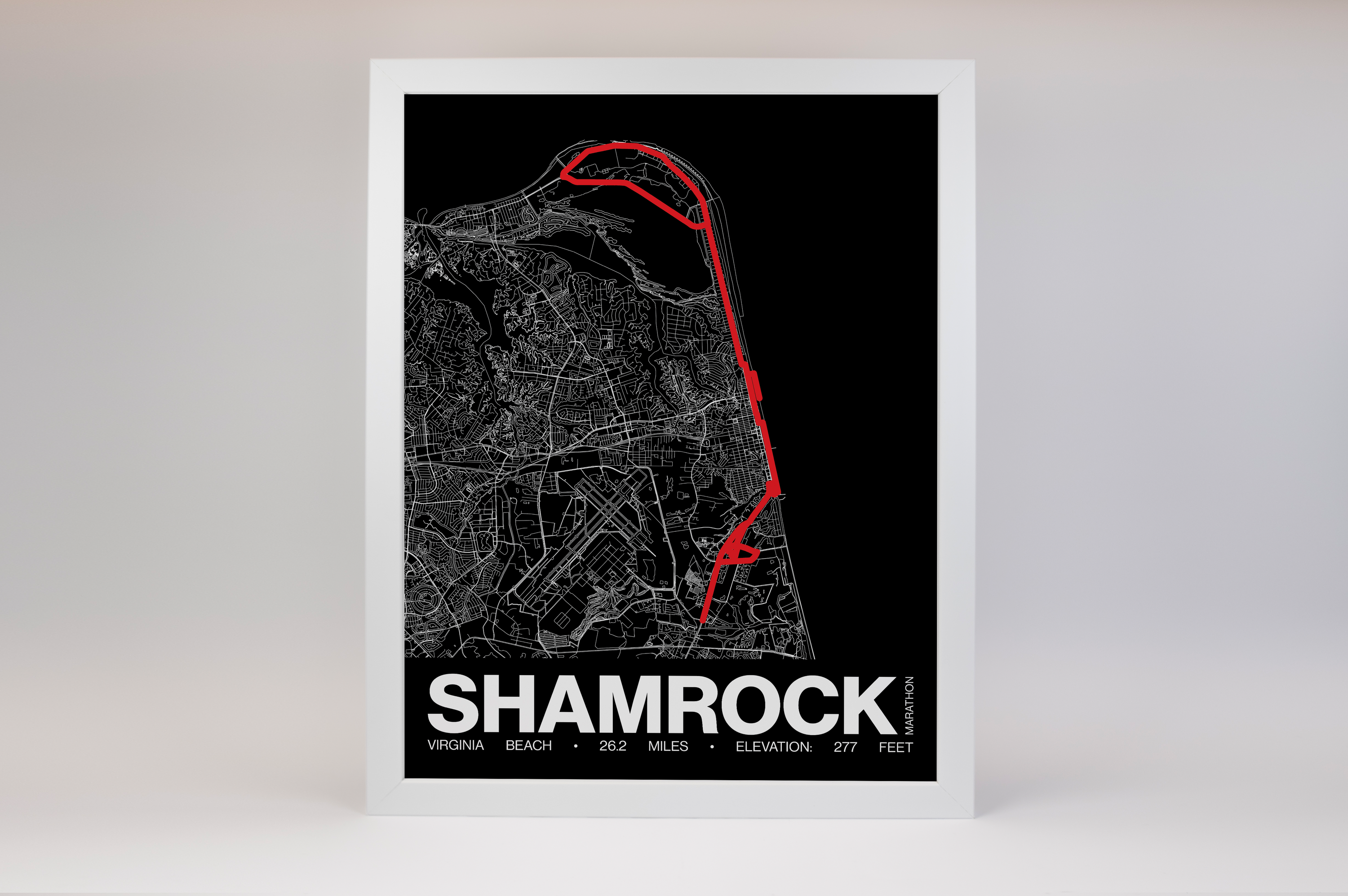 Shamrock Marathon Poster - Grid Style
