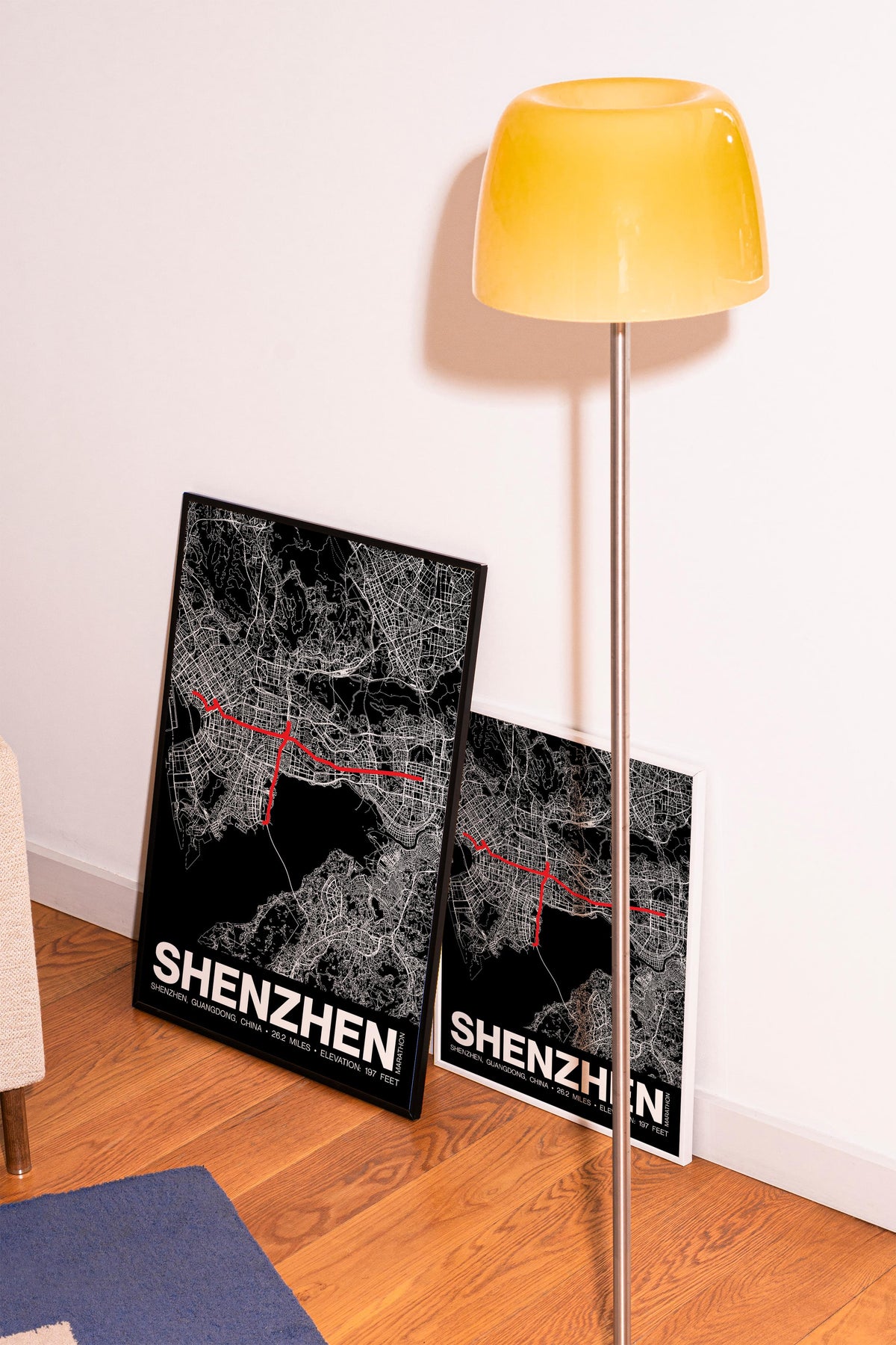 Shenzhen Marathon Poster - Grid Style