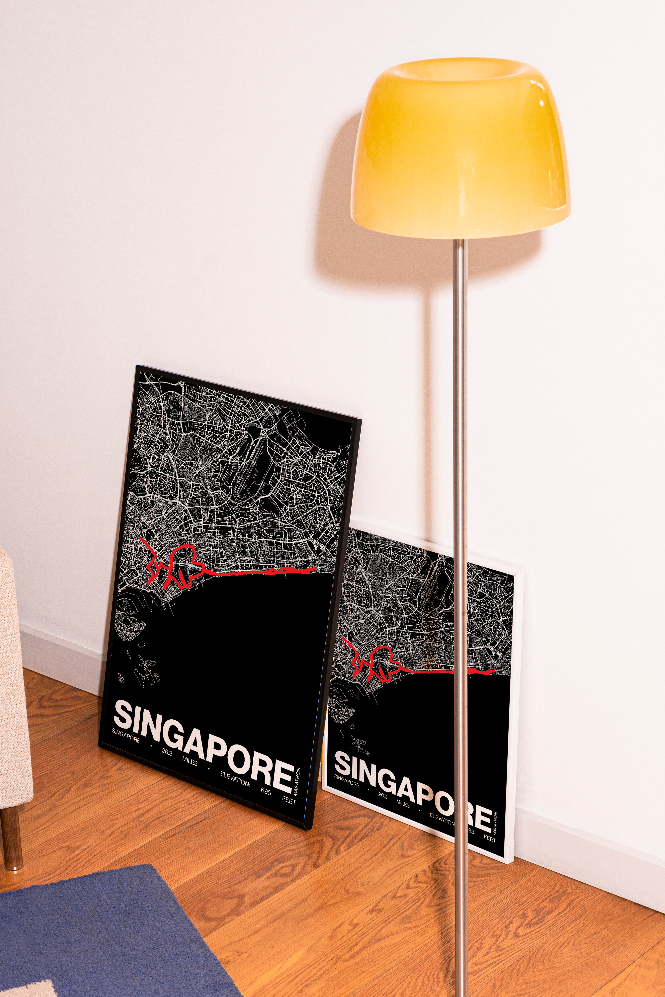 Singapore Marathon Poster - Grid Style