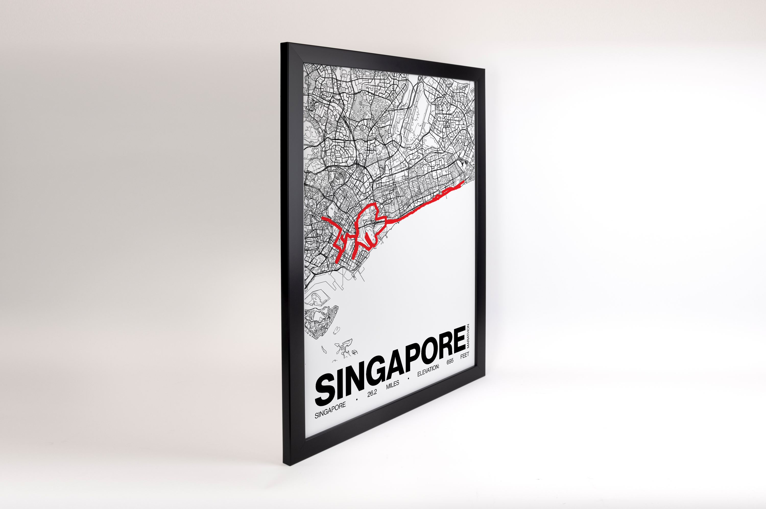 Singapore Marathon Poster - Grid Style