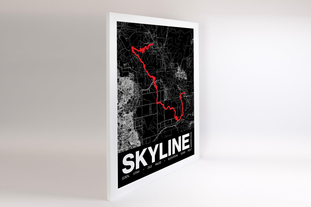 Skyline Marathon Poster - Grid Style
