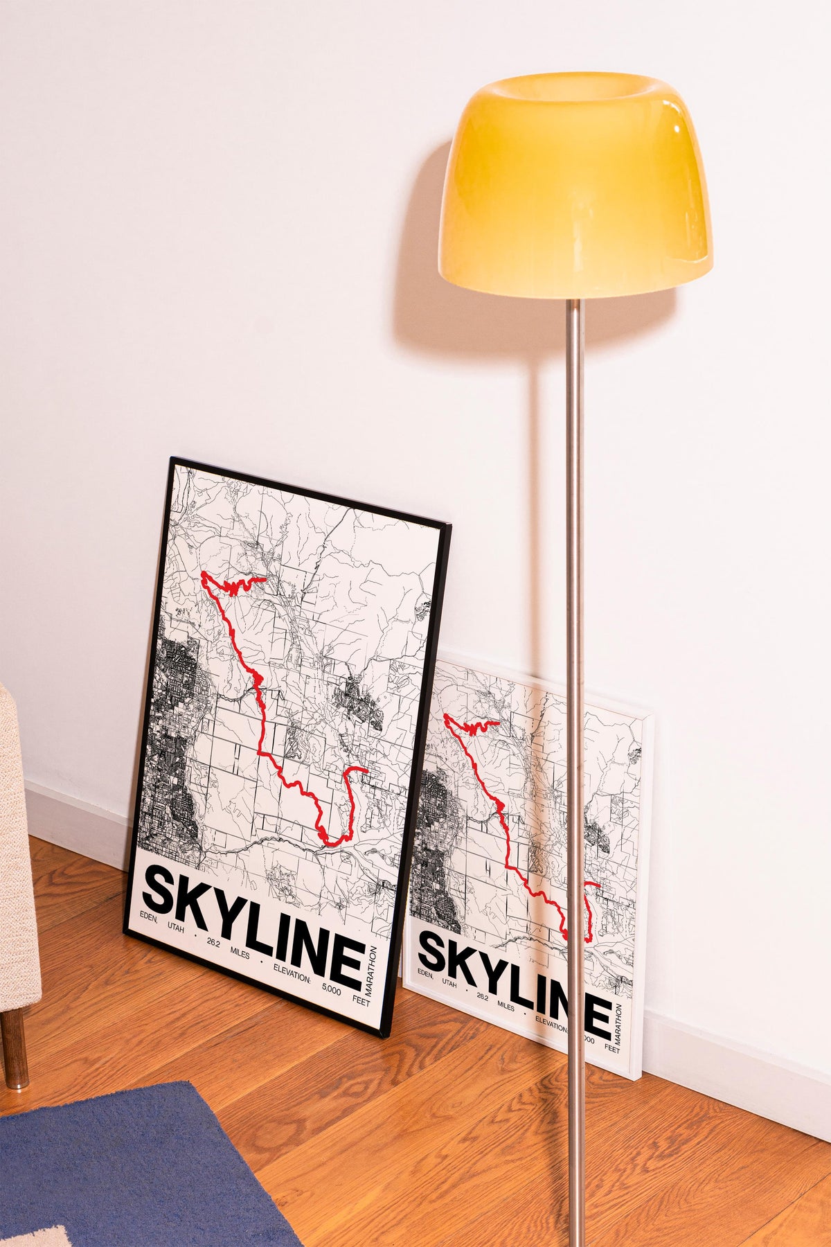 Skyline Marathon Poster - Grid Style