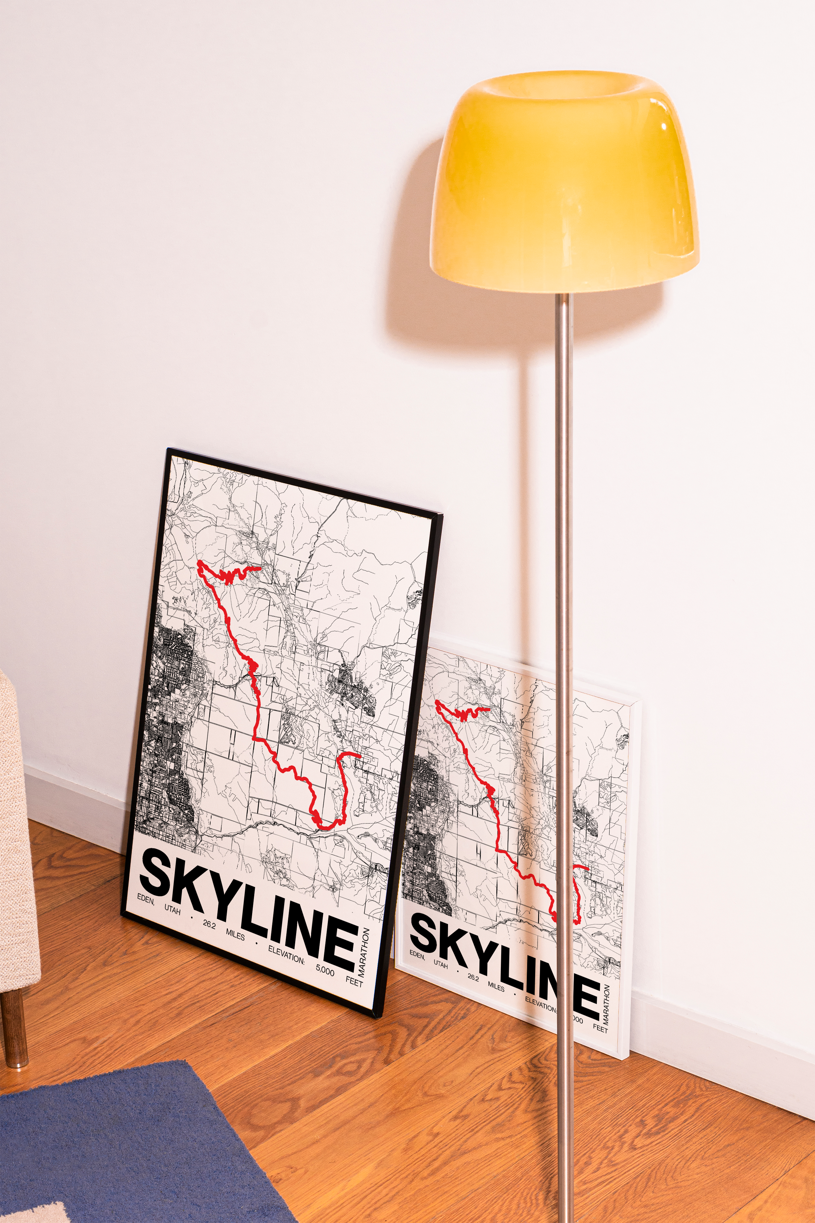 Skyline Marathon Poster - Grid Style