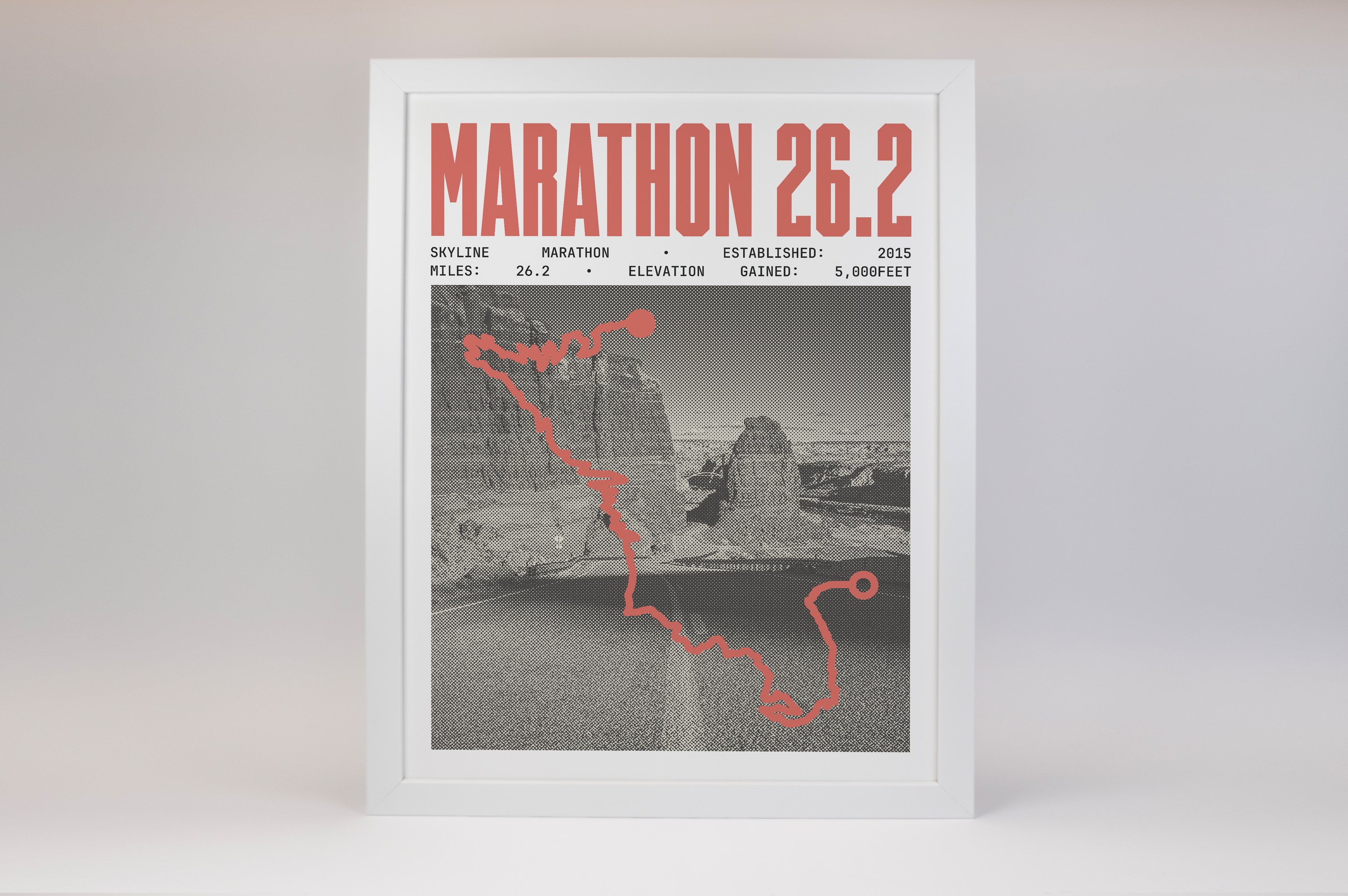 Skyline Marathon Poster