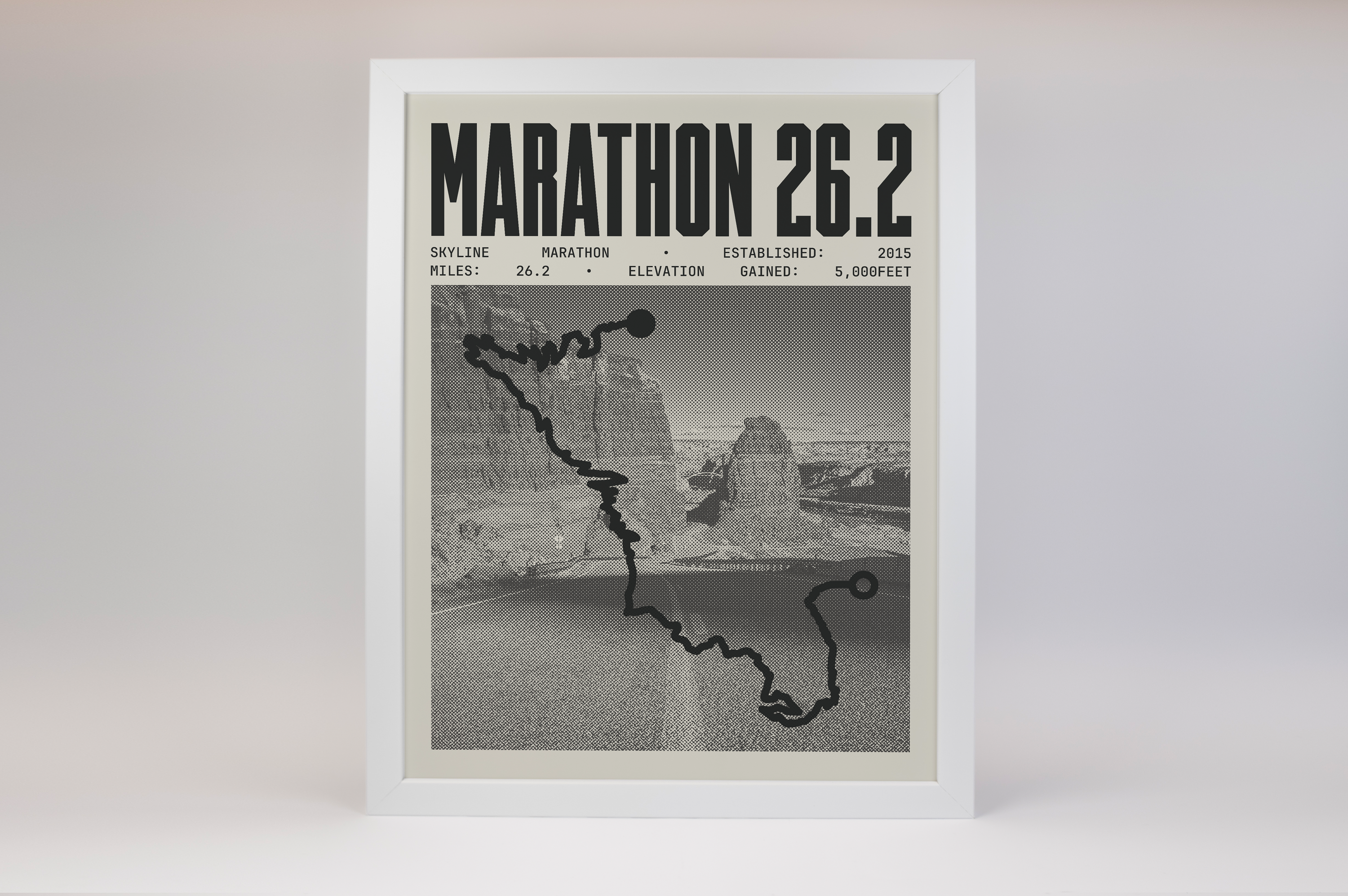Skyline Marathon Poster