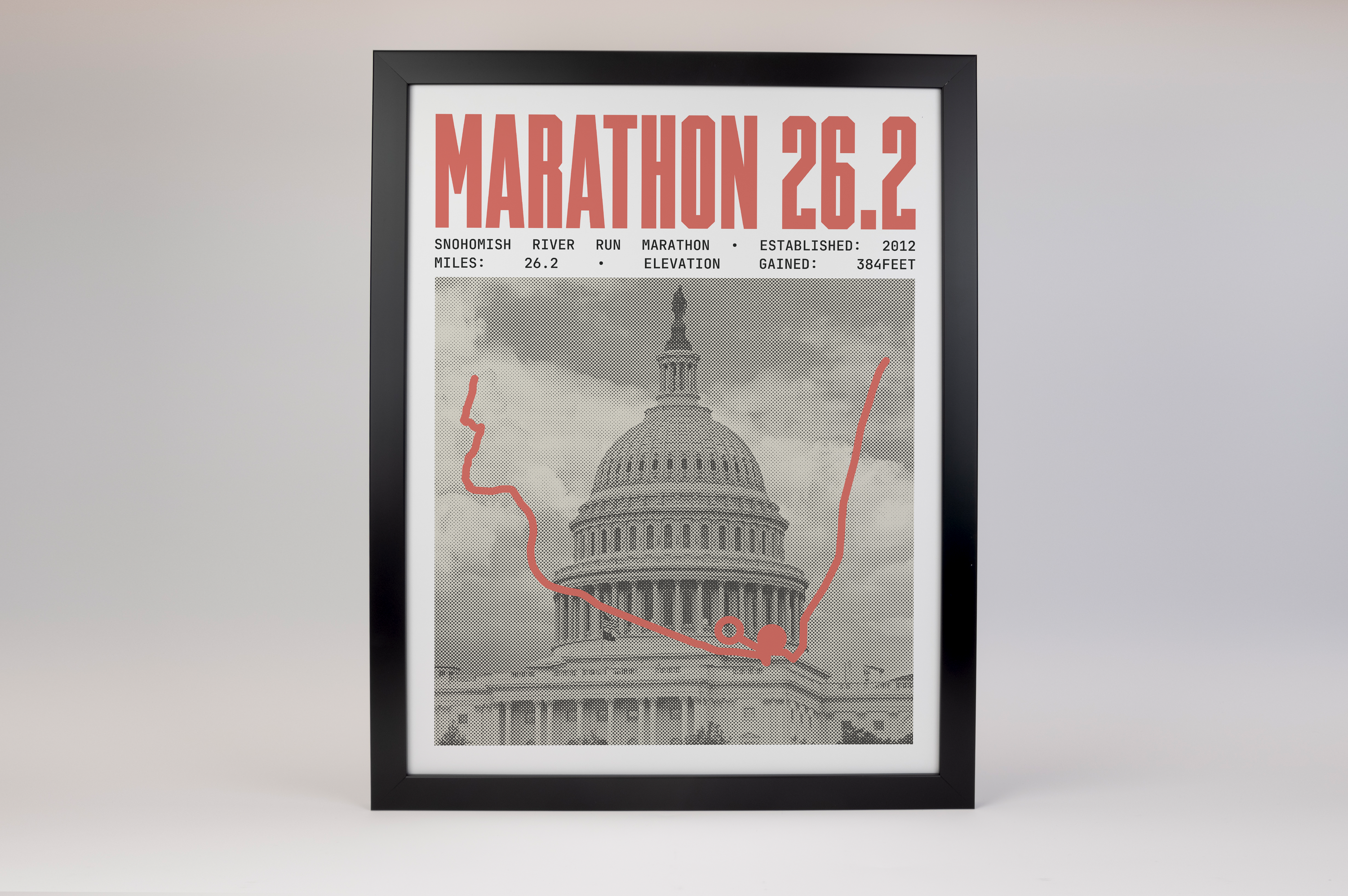 Snohomish River Run Marathon Poster