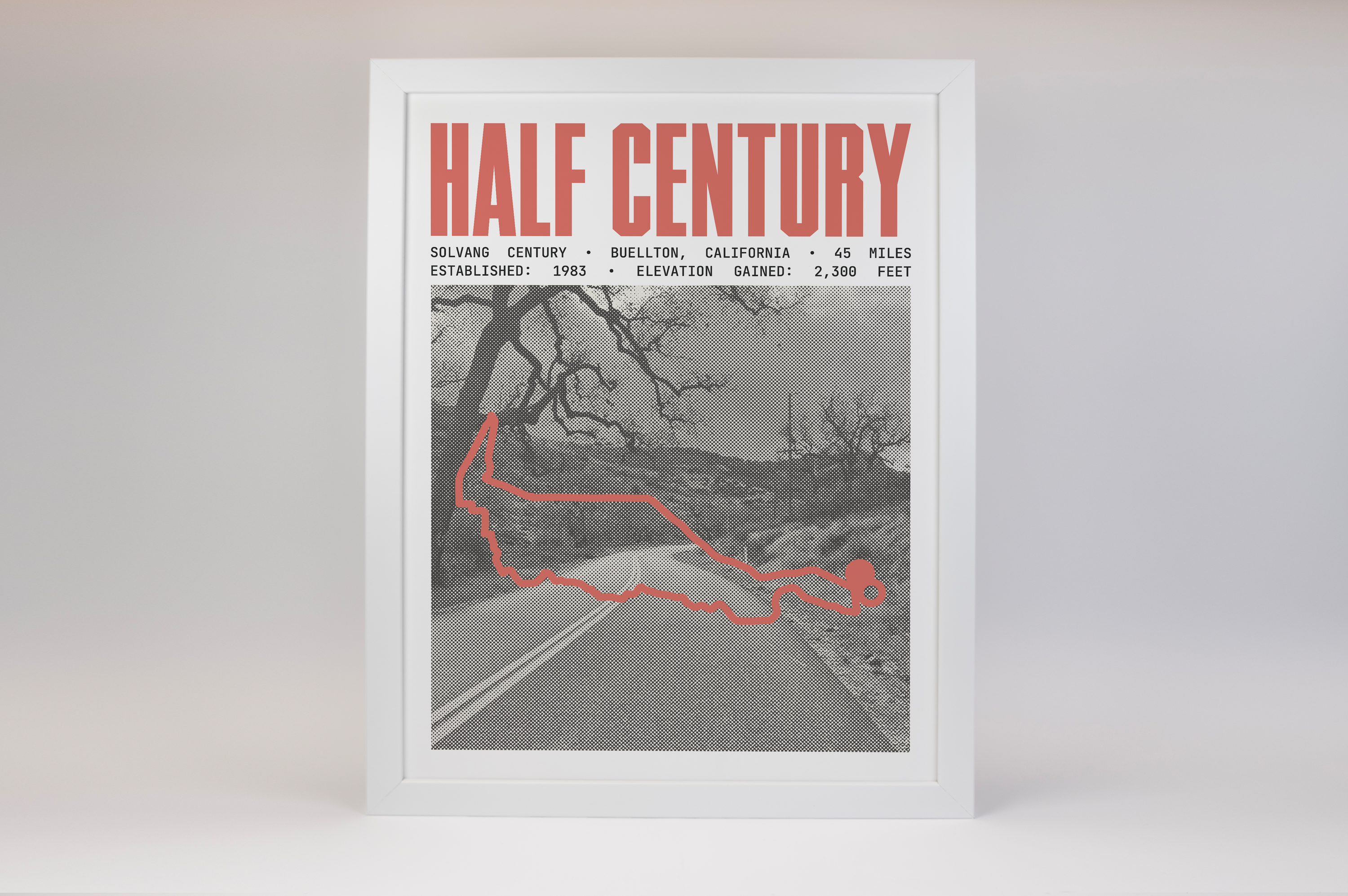 Solvang Century - Half Century Route Poster