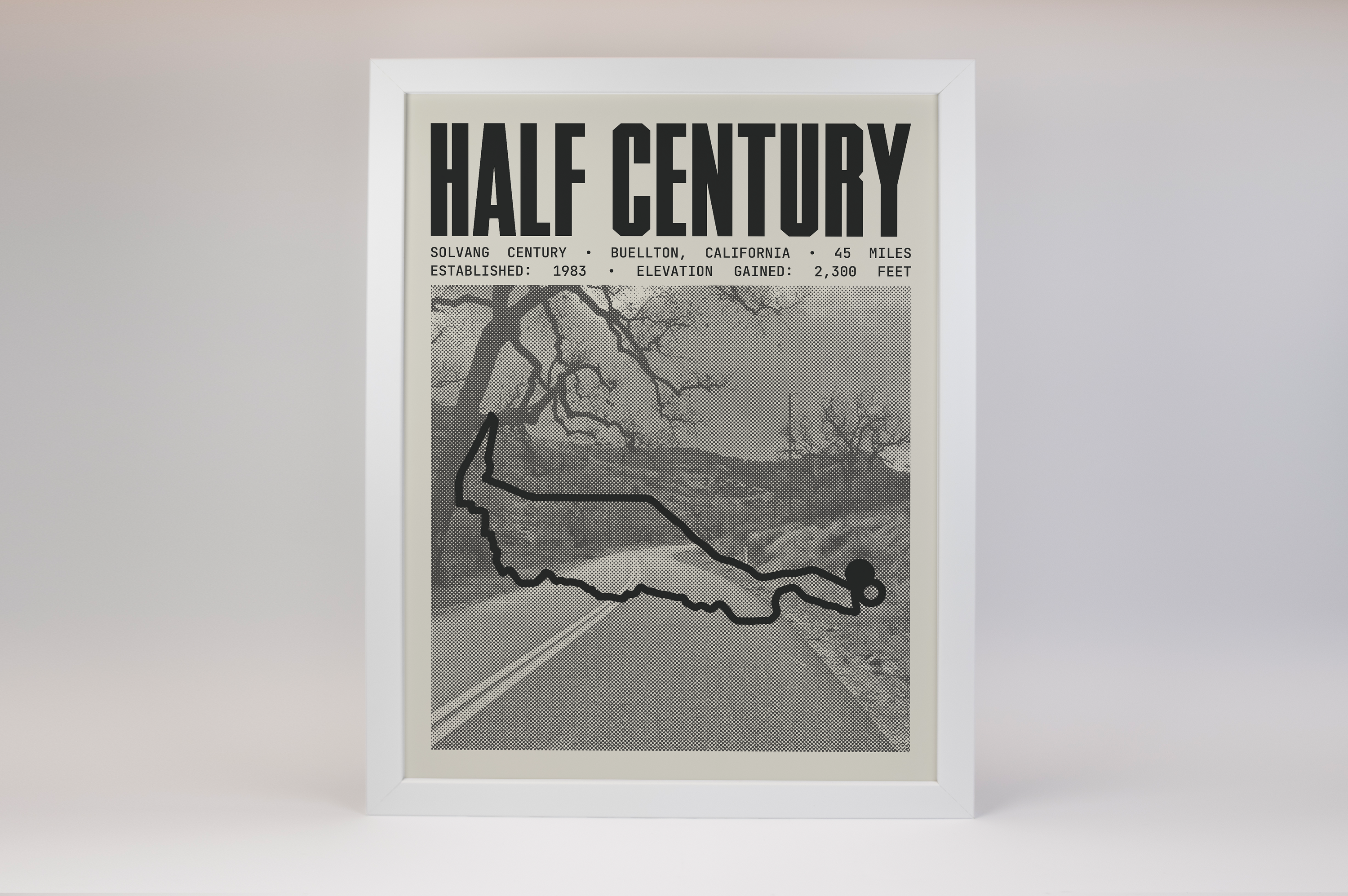Solvang Century - Half Century Route Poster