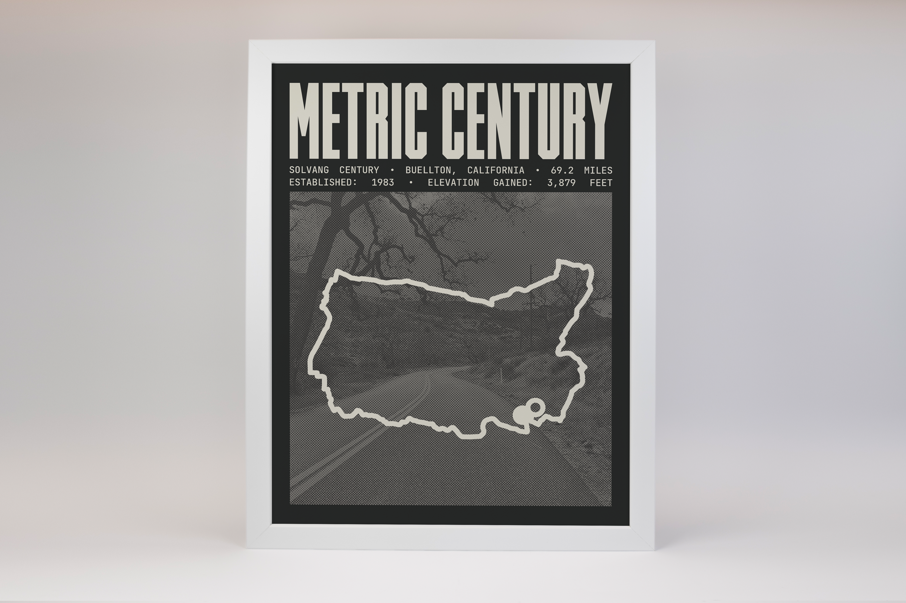 Solvang Century - Metric Century Route Poster