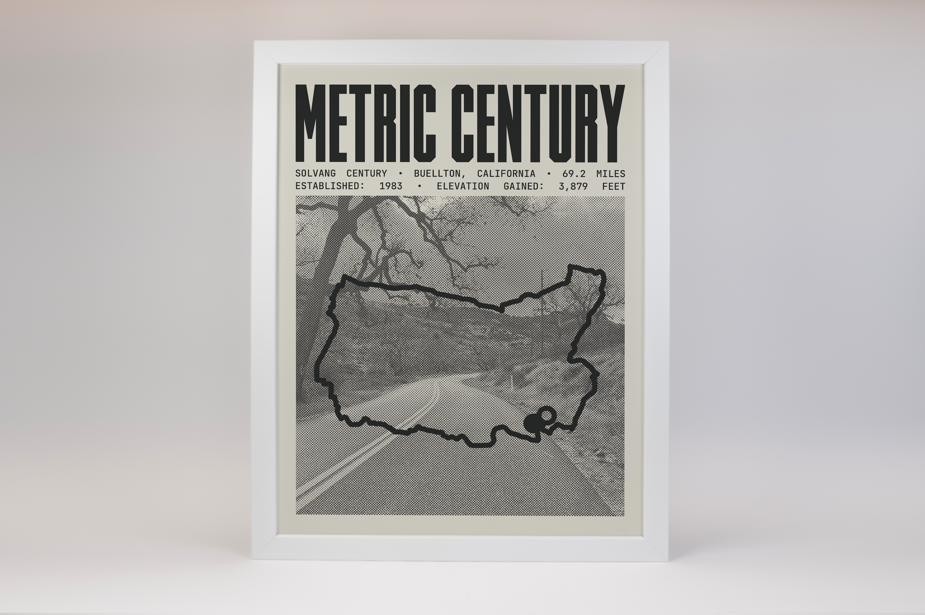 Solvang Century - Metric Century Route Poster