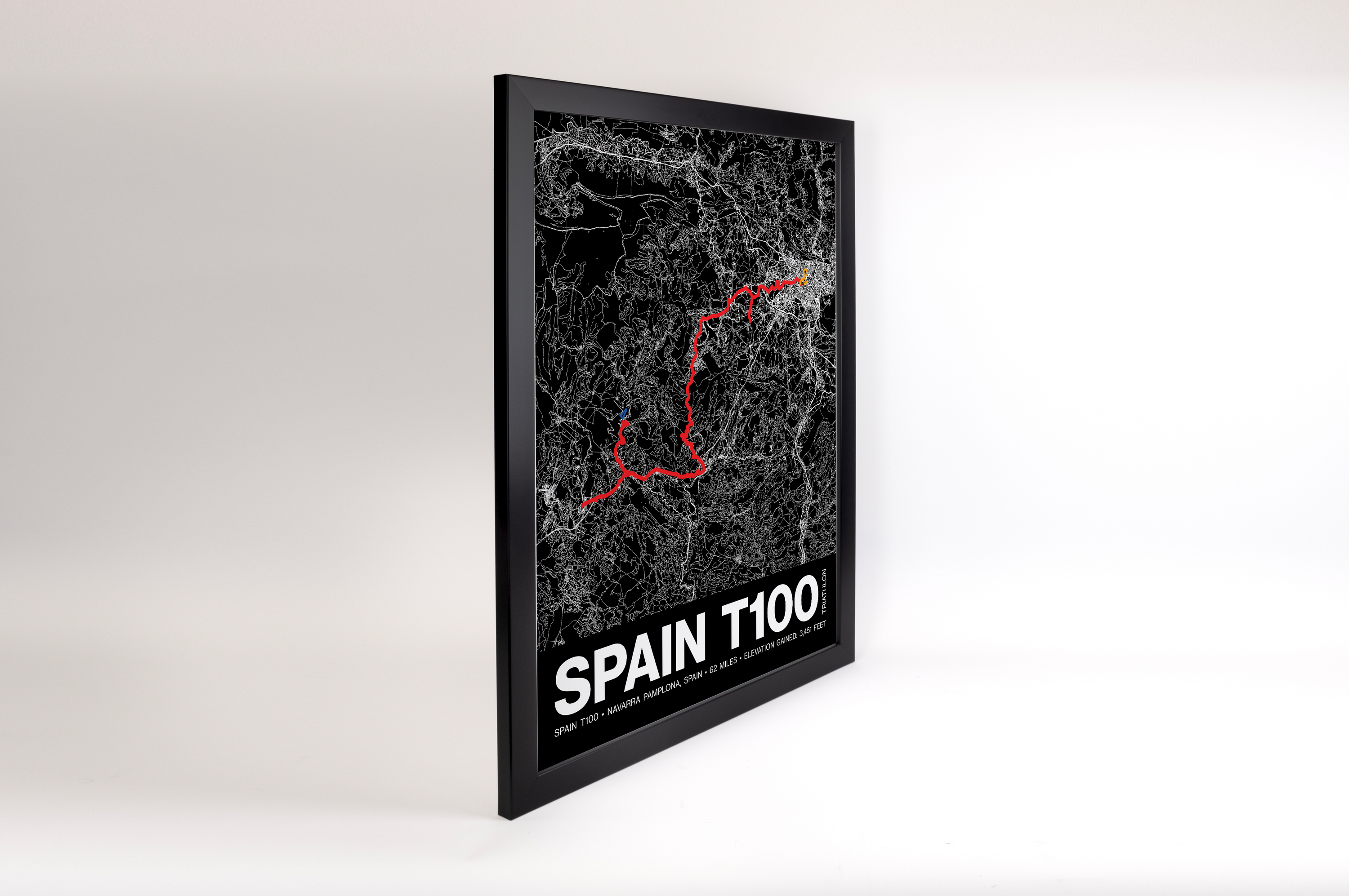 Spain T100 Poster - Grid Style