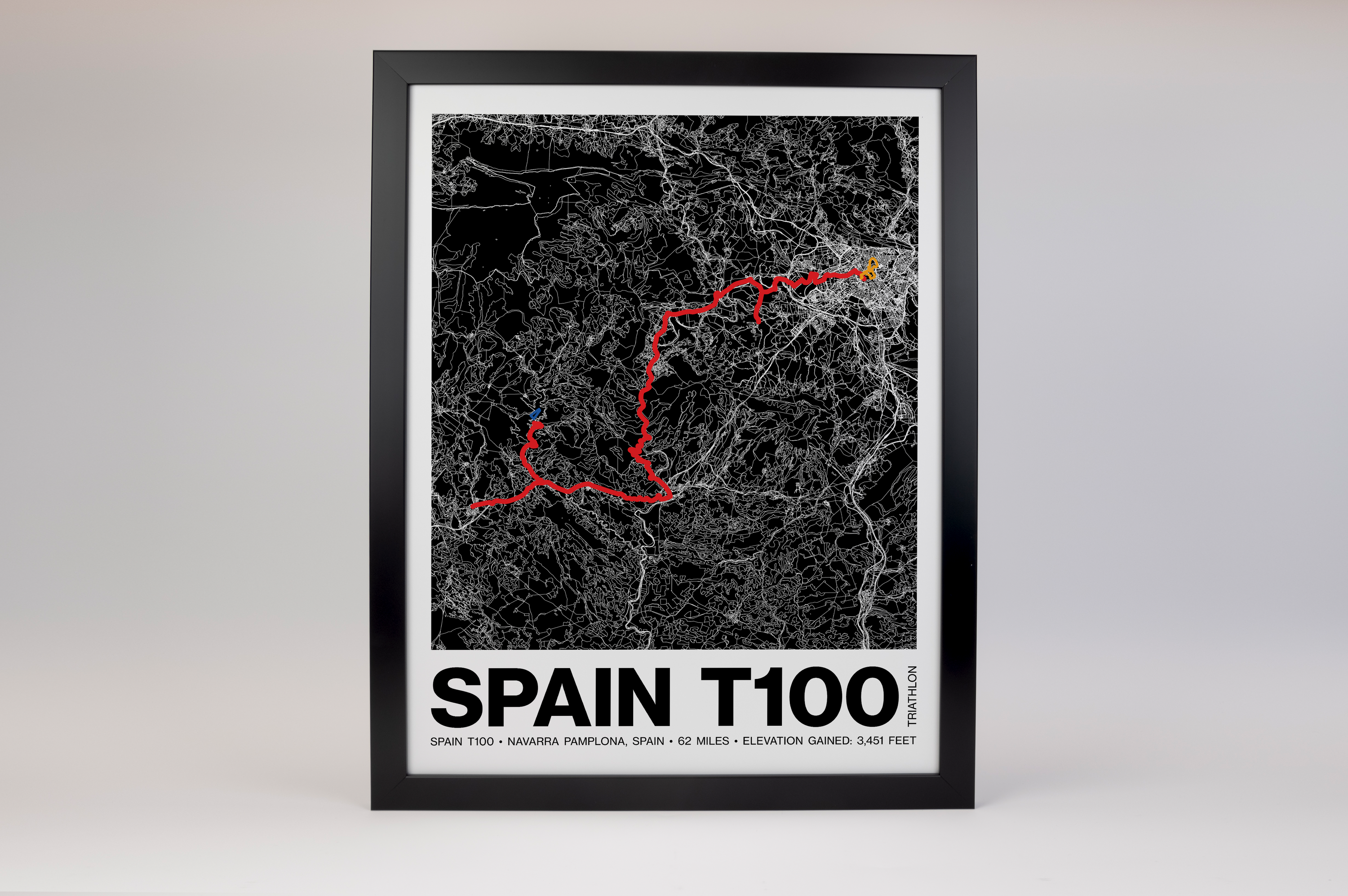 Spain T100 Poster - Grid Style