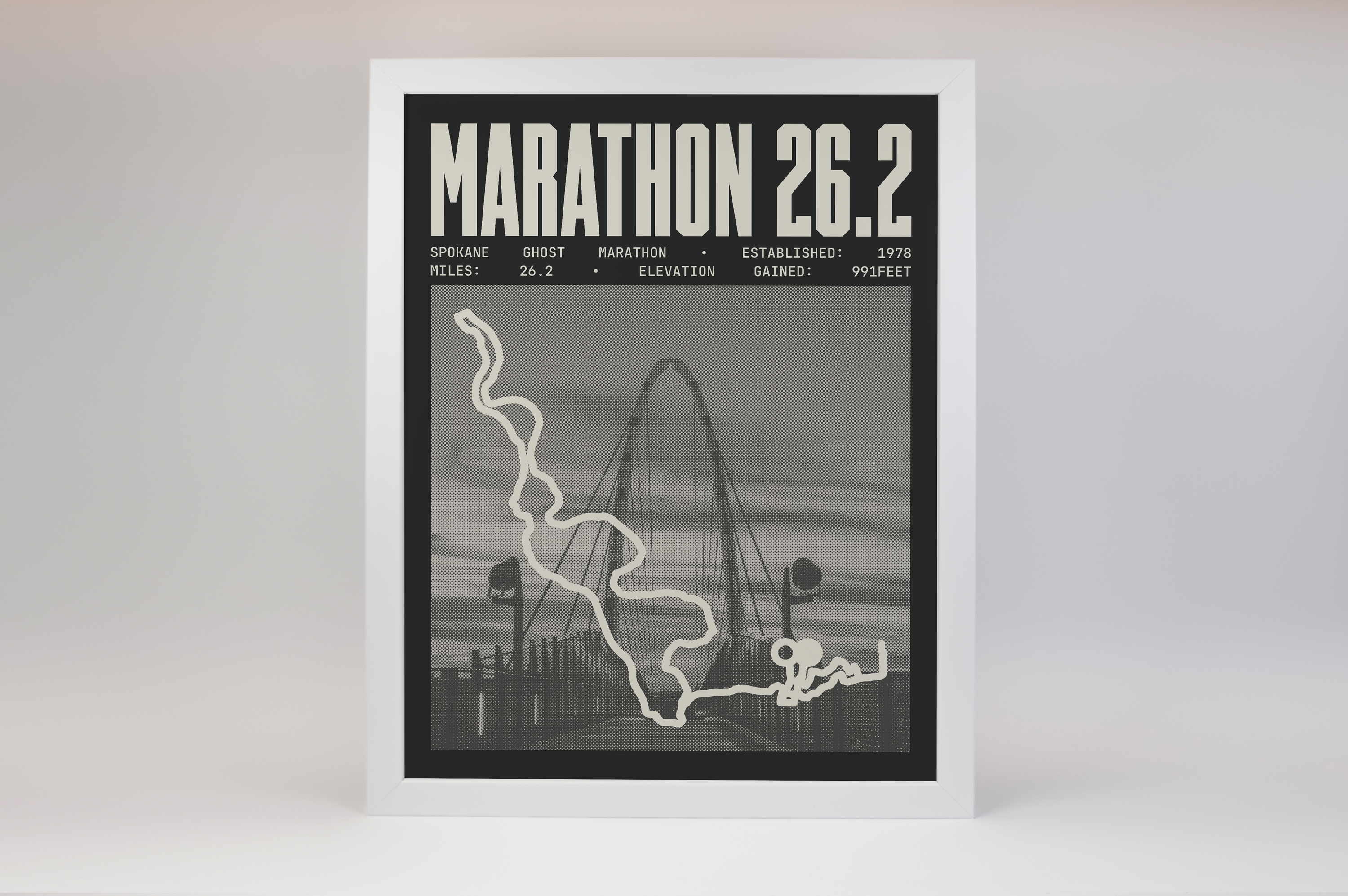 Spokane Ghost Marathon Poster