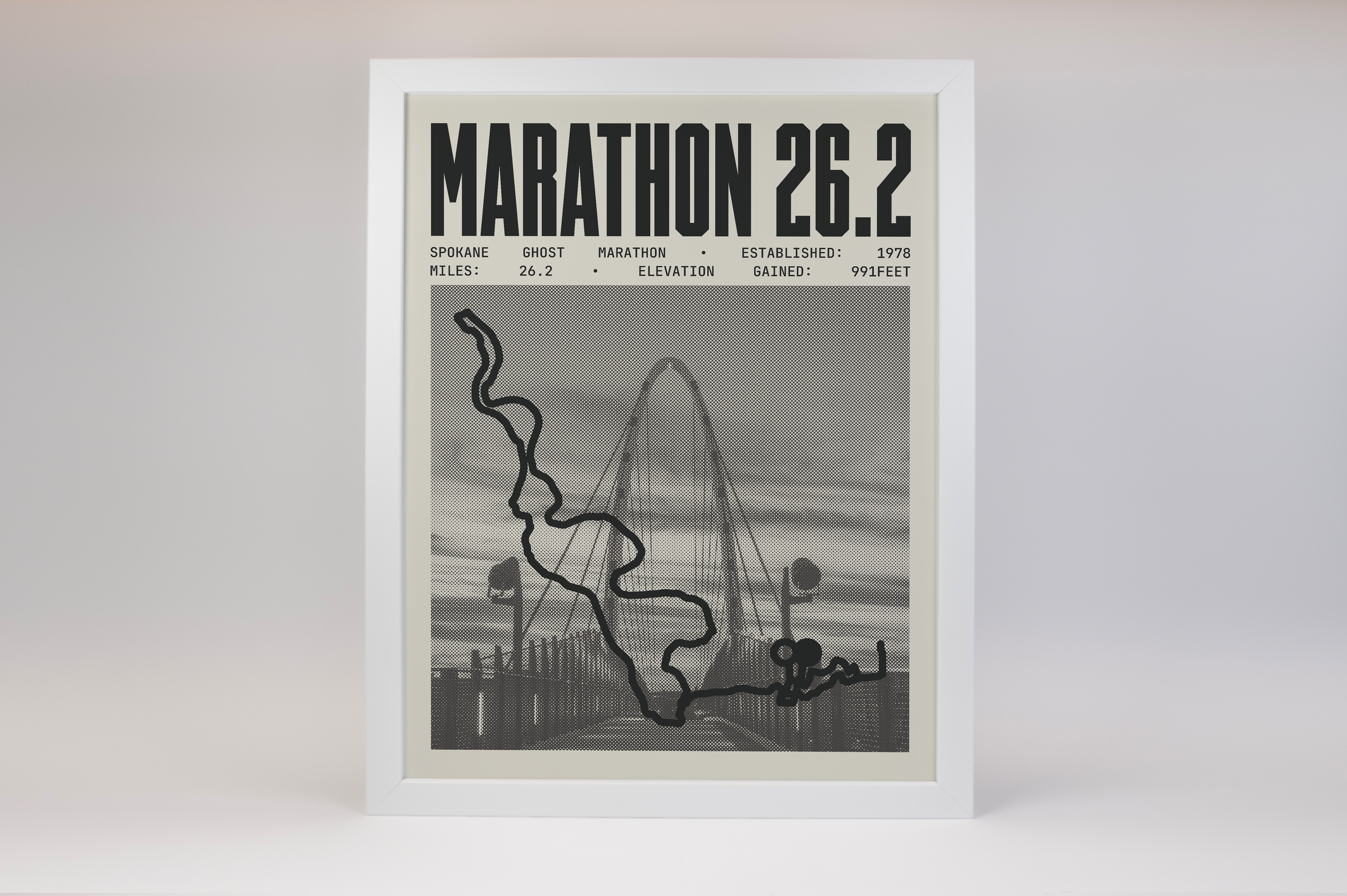 Spokane Ghost Marathon Poster