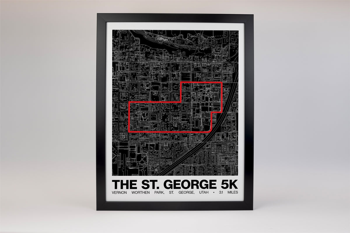 St. George 5K Poster - Grid Style