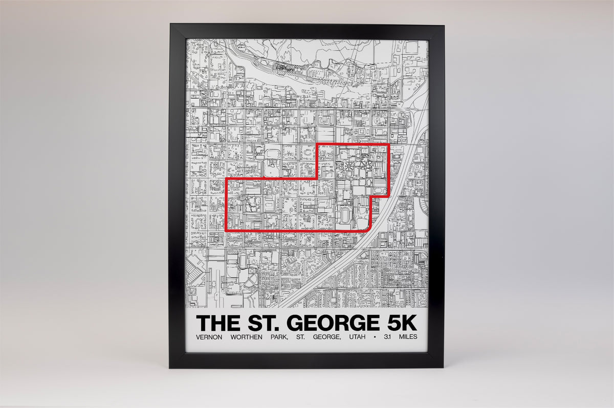 St. George 5K Poster - Grid Style