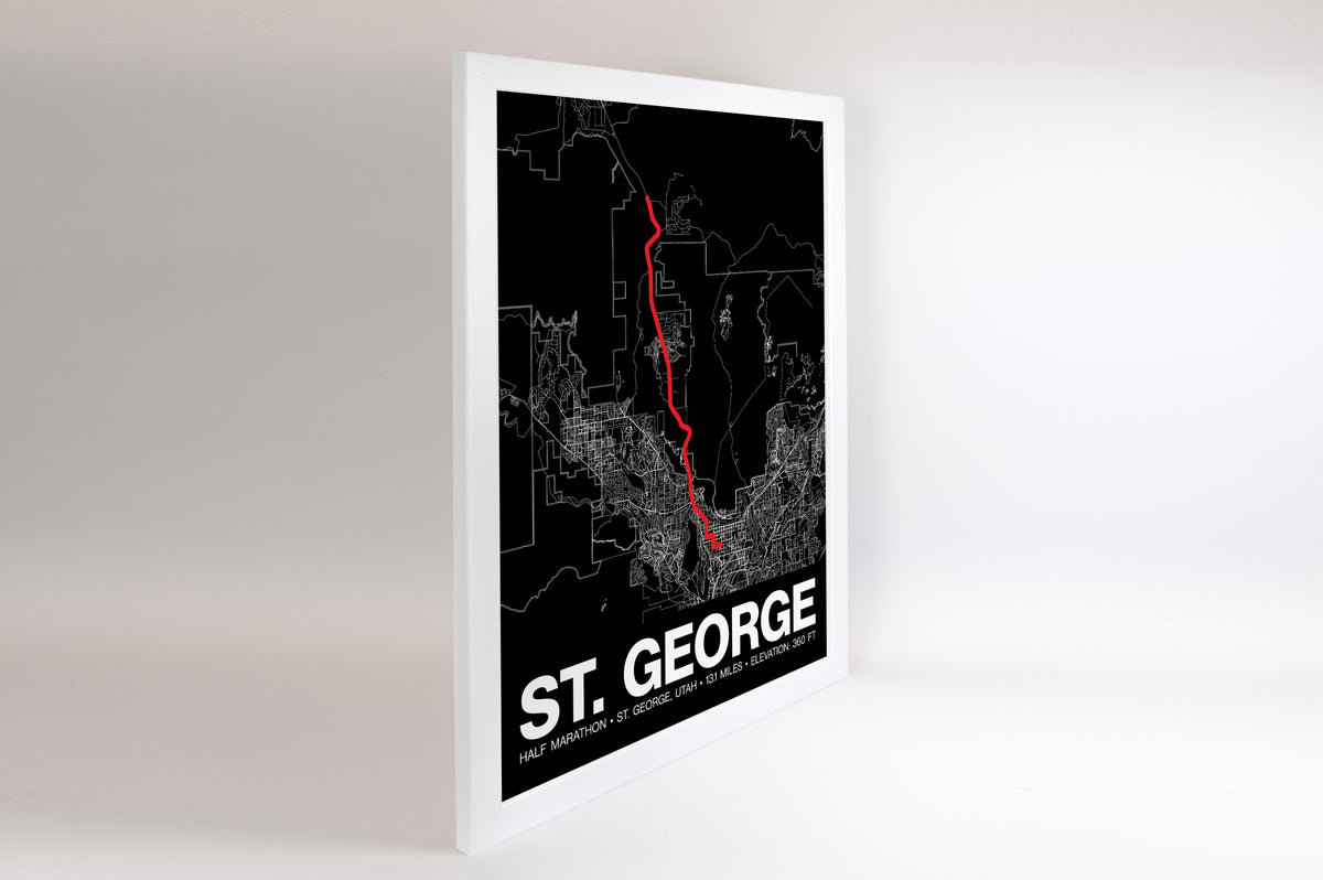 St. George Half Marathon Poster - Grid Style