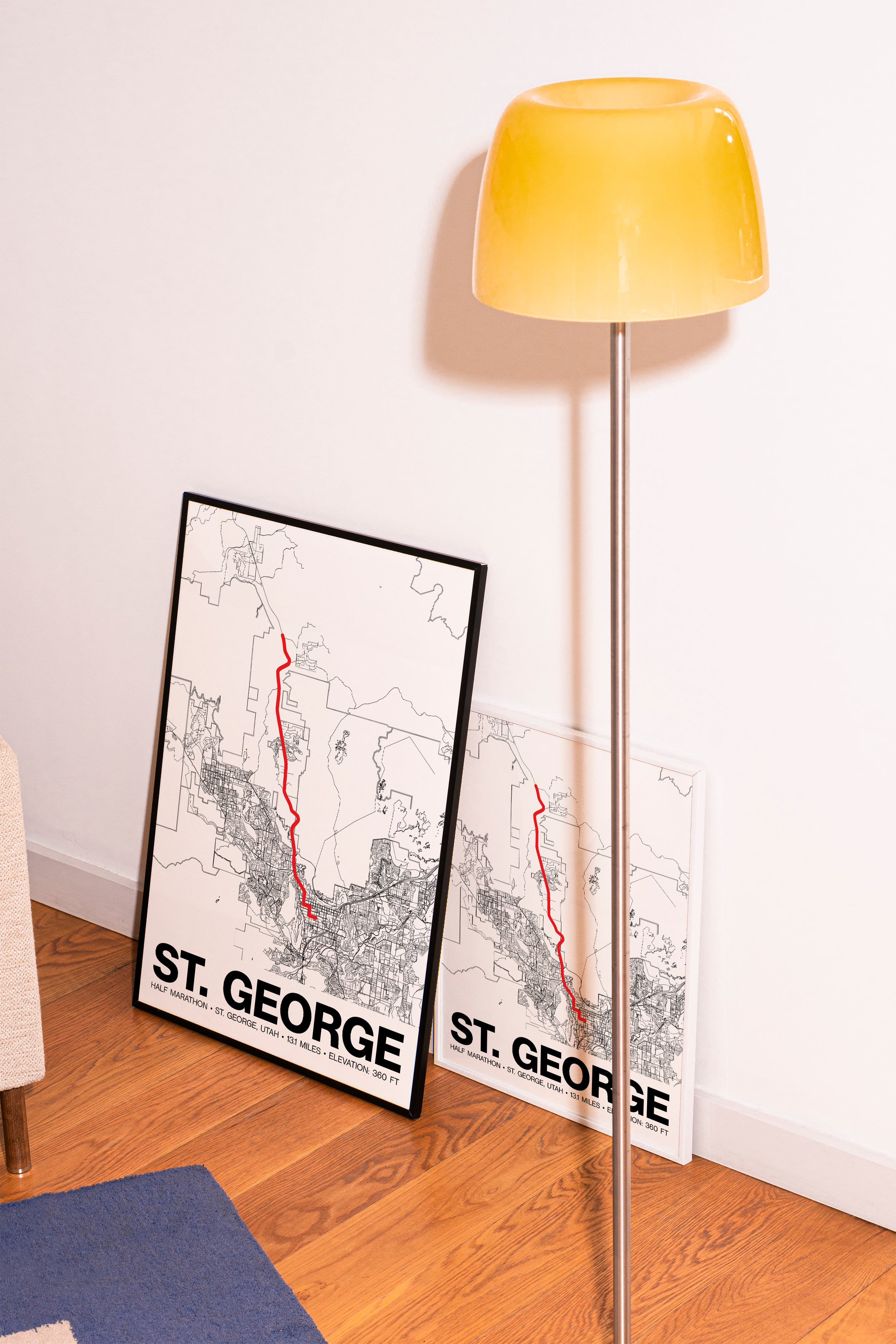 St. George Half Marathon Poster - Grid Style