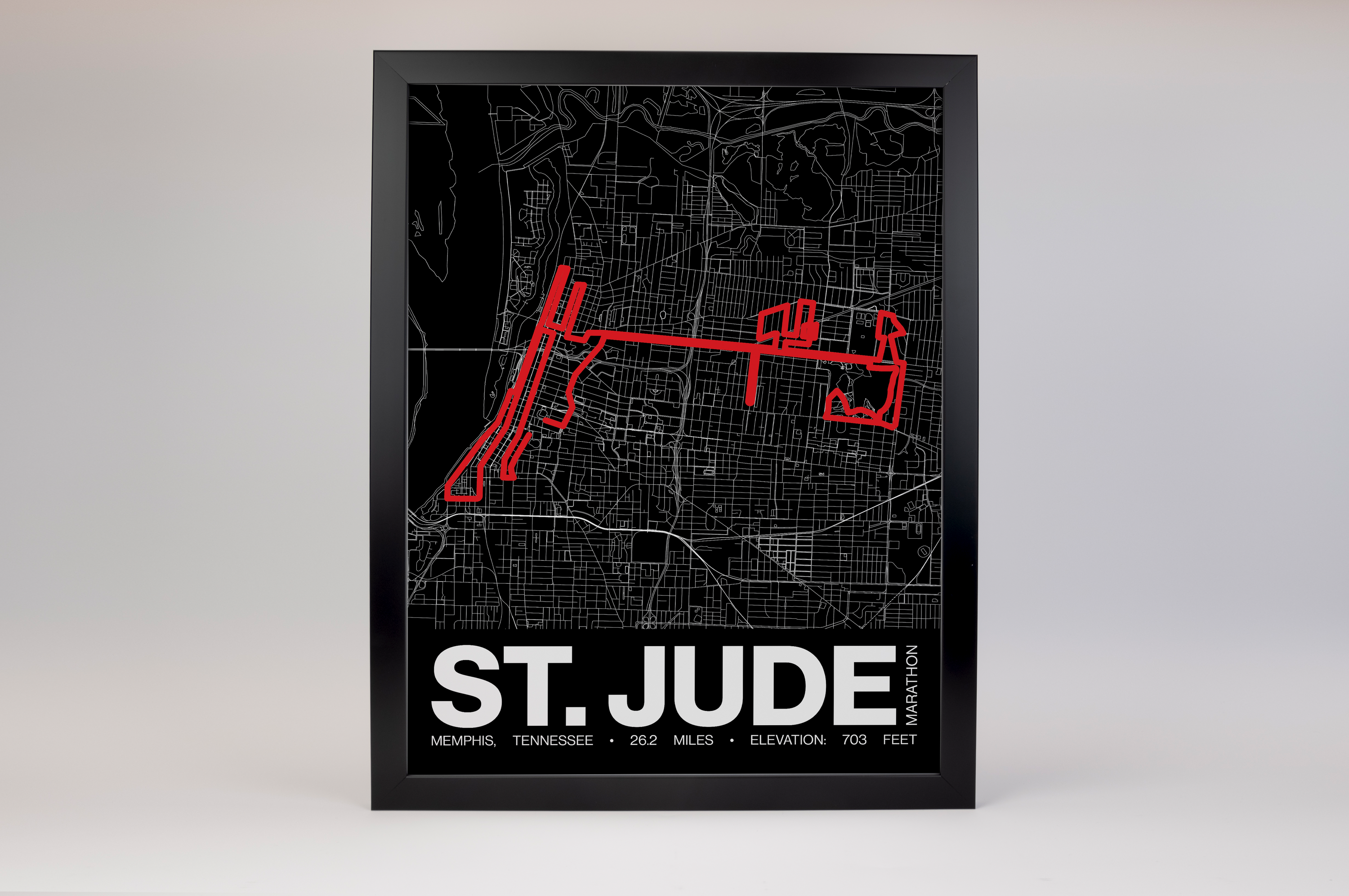 St. Jude Memphis Marathon Weekend Poster - Grid Style