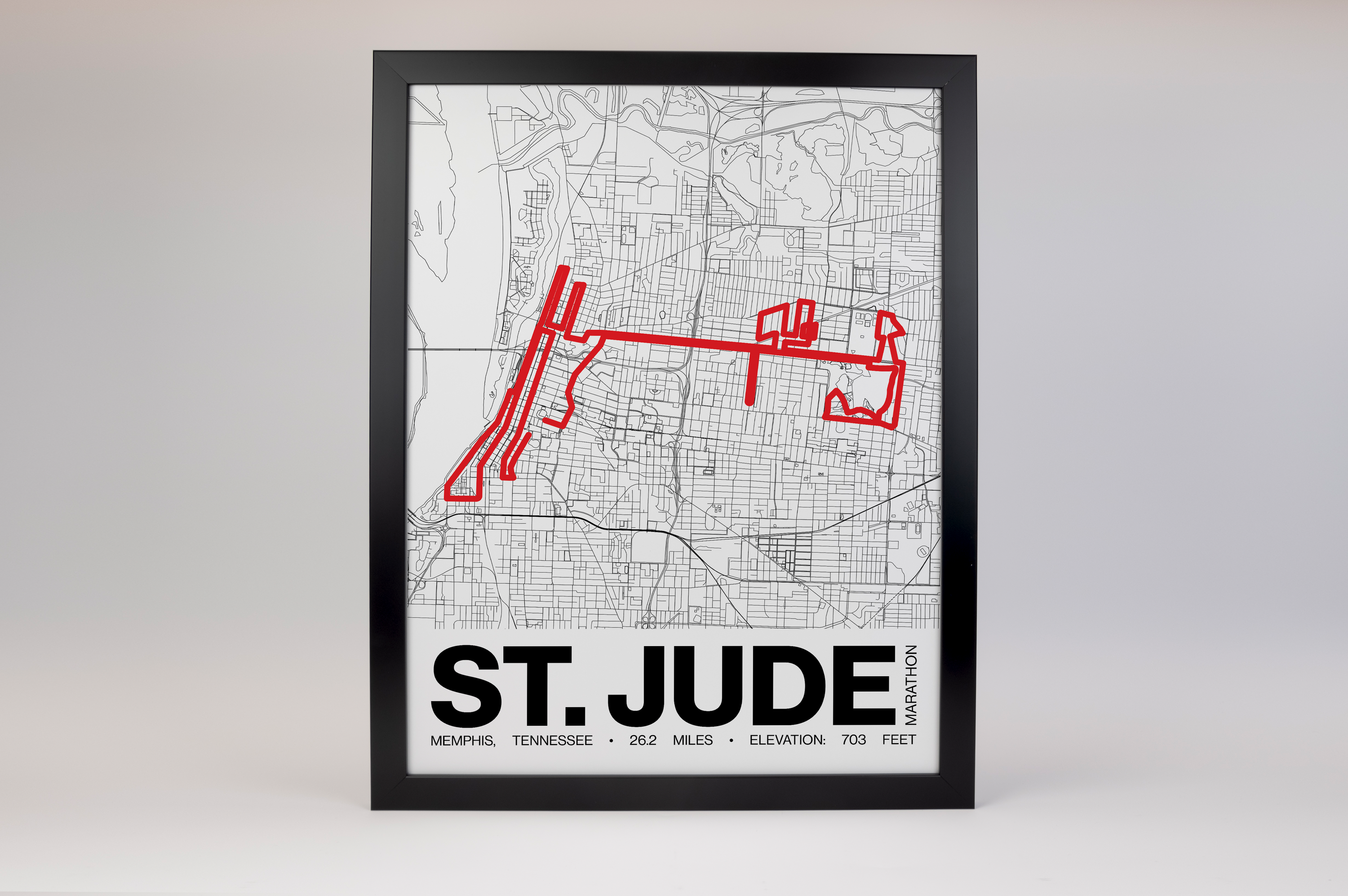 St. Jude Memphis Marathon Weekend Poster - Grid Style