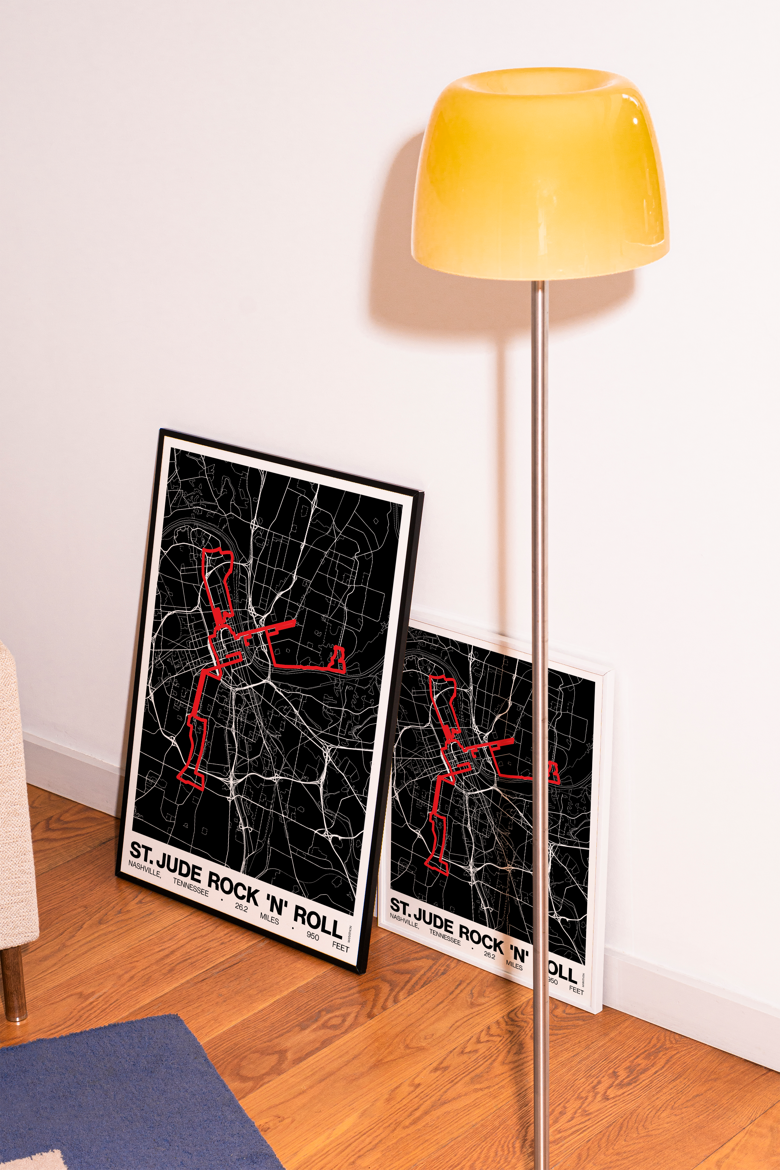 St. Jude Rock 'n' Roll Nashville Marathon Poster - Grid Style